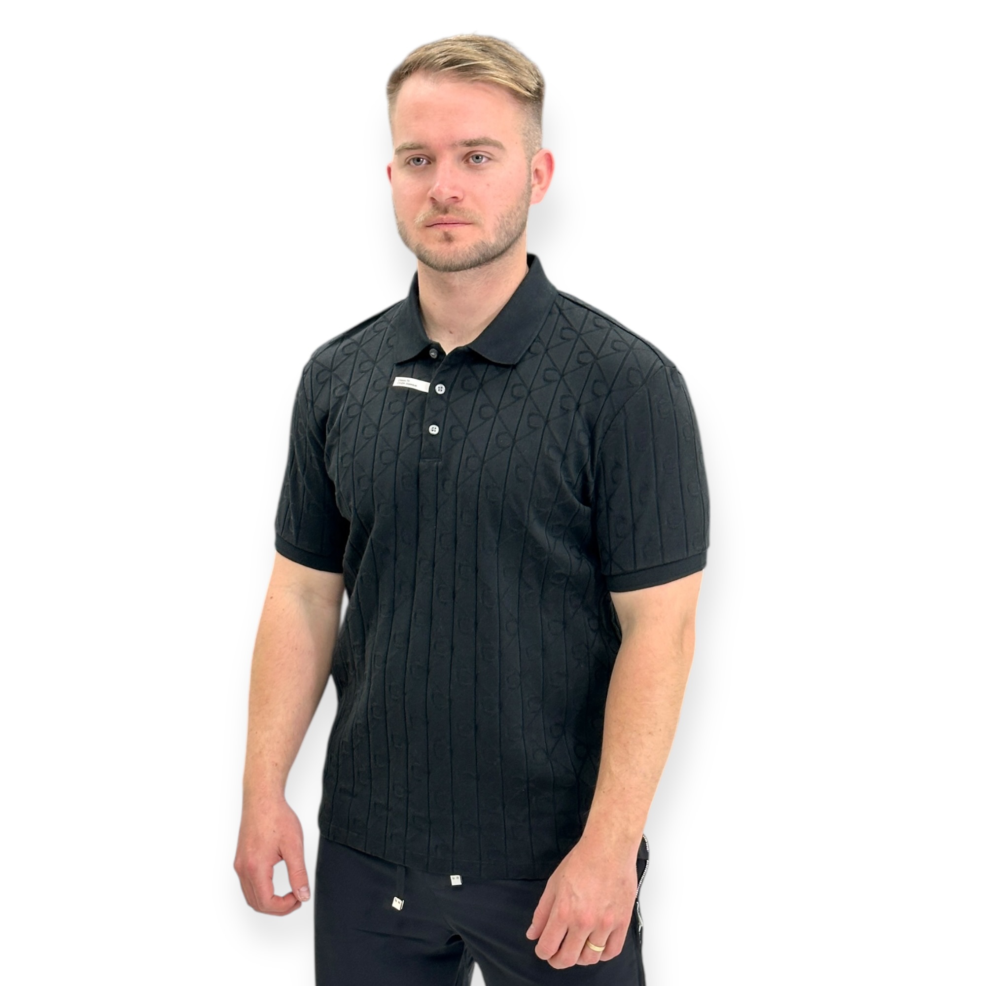 חולצה CALVIN KLEIN MERCERIZED JACQUAR