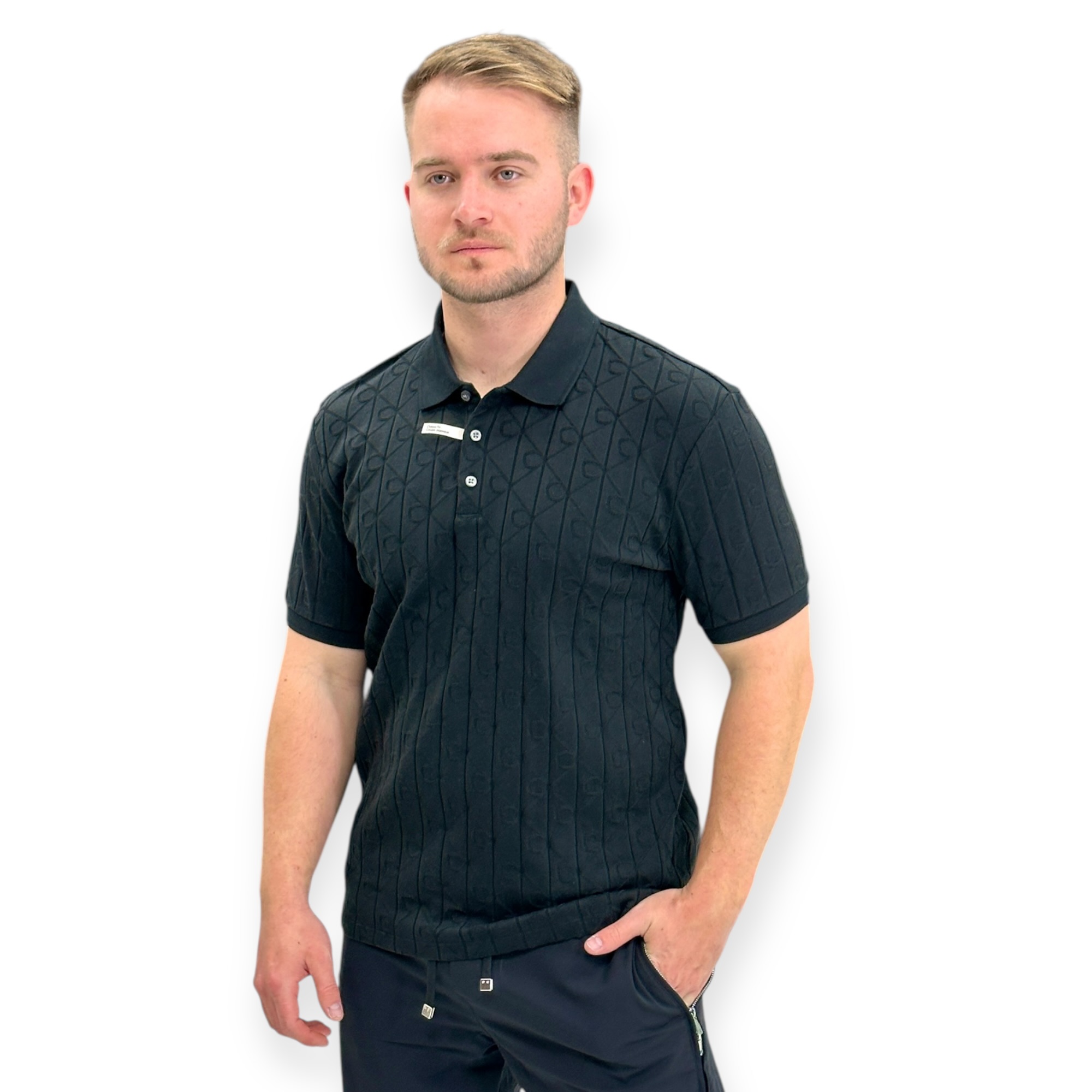 חולצה CALVIN KLEIN MERCERIZED JACQUAR