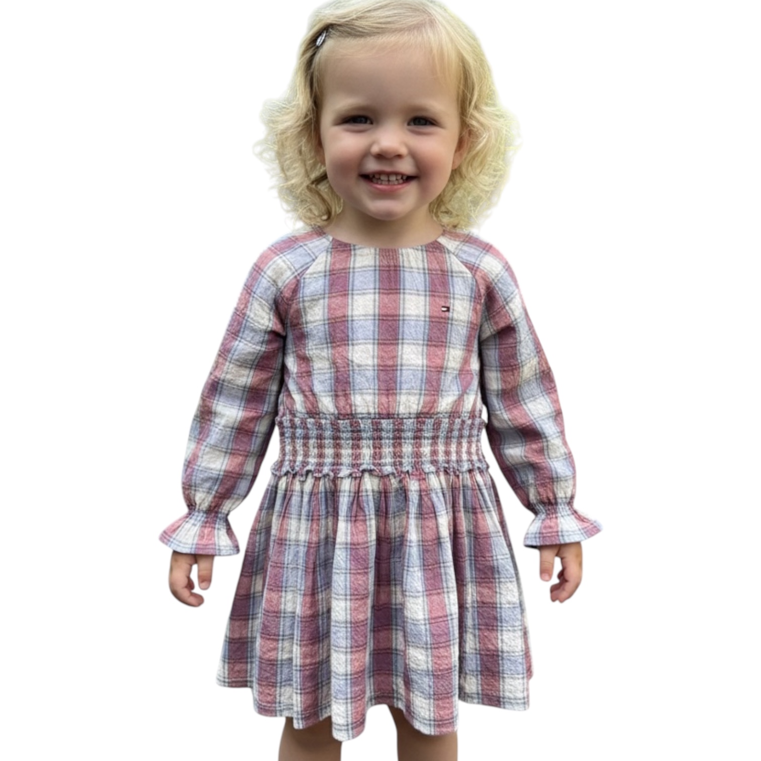 שמלה 8-16 TOMMY HILFIGER SMOCK DRESS