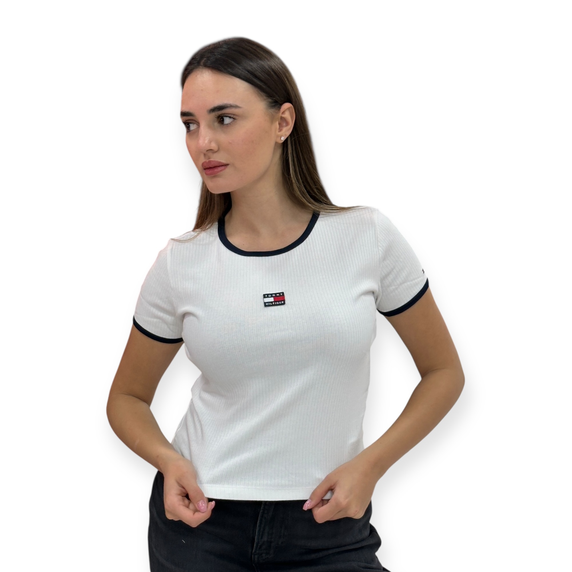 חולצה TOMMY HILFIGER RIB TEE