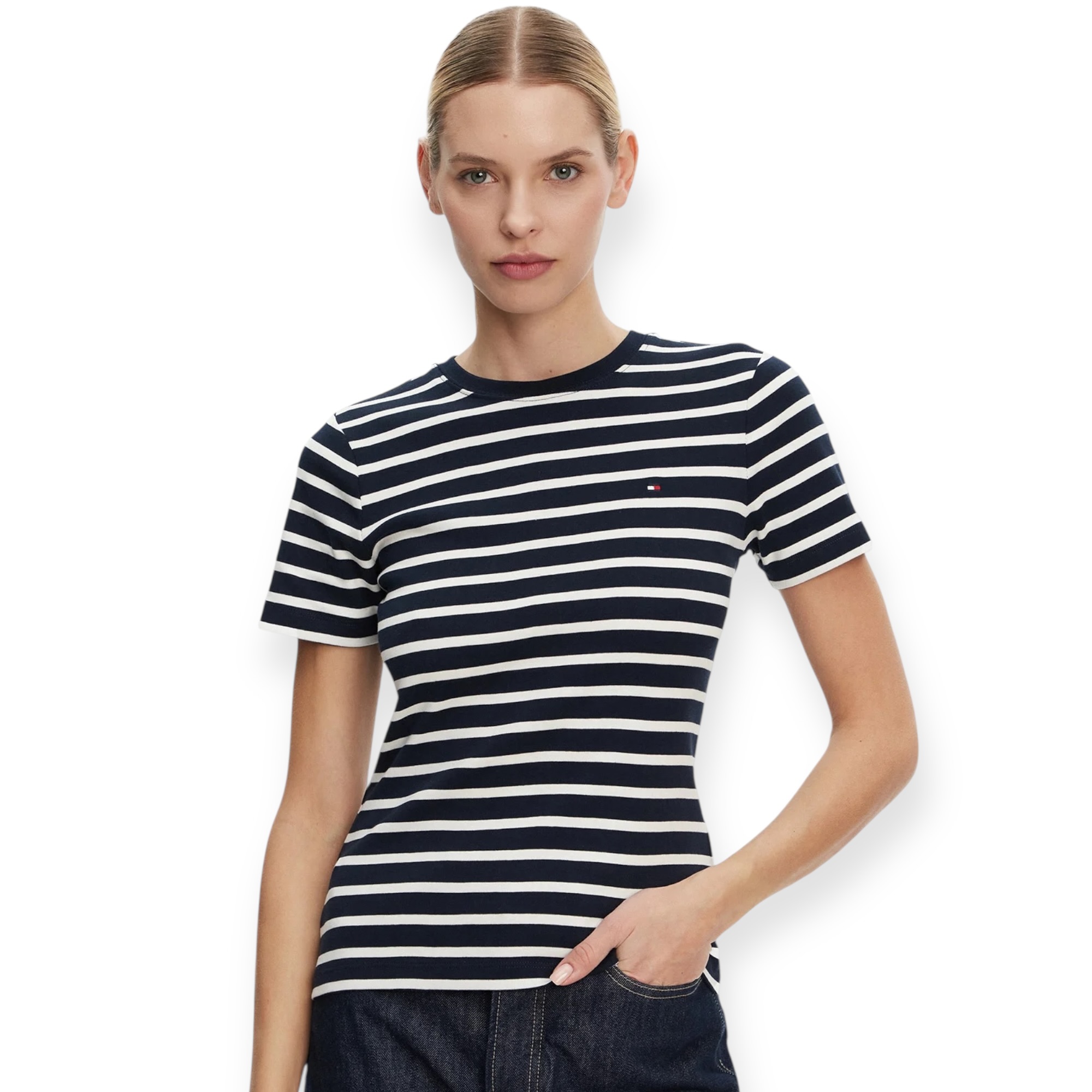 חולצה TOMMY HILFIGER SLIM CODY CNK TEE