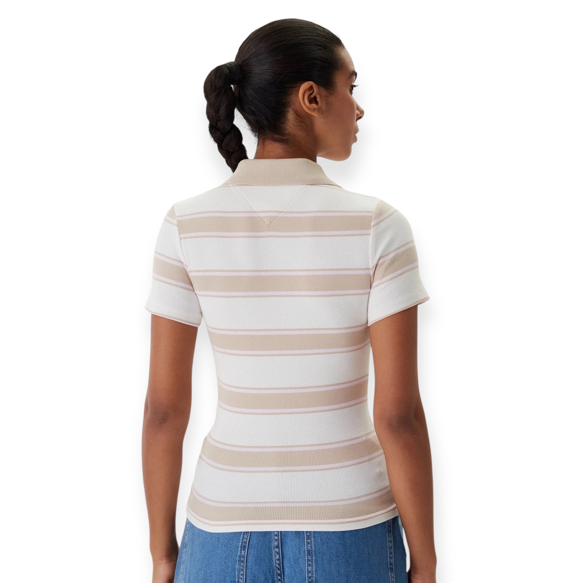 חולצה TOMMY HILFIGER SLIM POLO RIB TEE