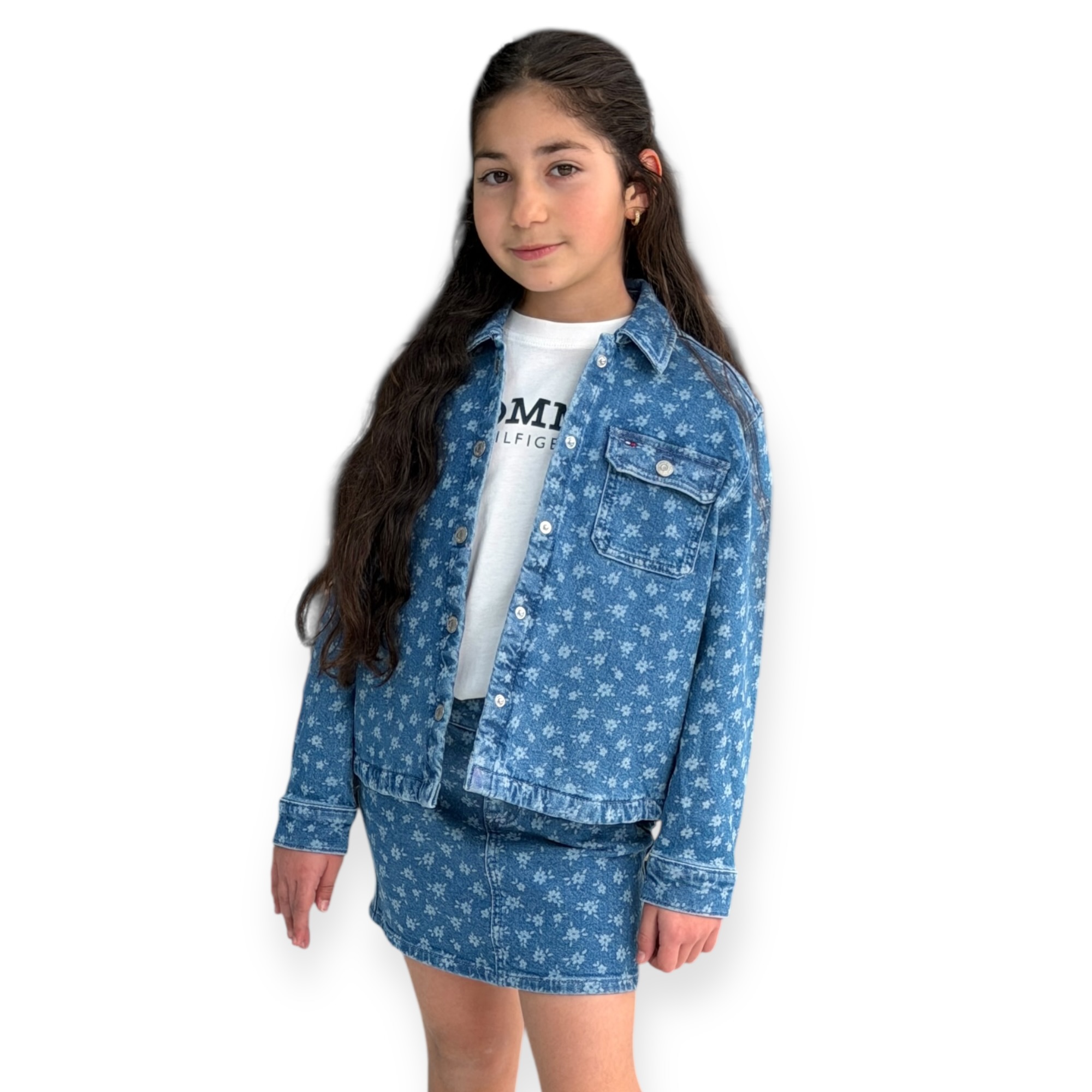 זקט גינס 8-16 TOMMY HILFIGER DRNIM OVERSHIRT זקט גינס 8-16 TOMMY HILFIGER DRNIM OVERSHIRT