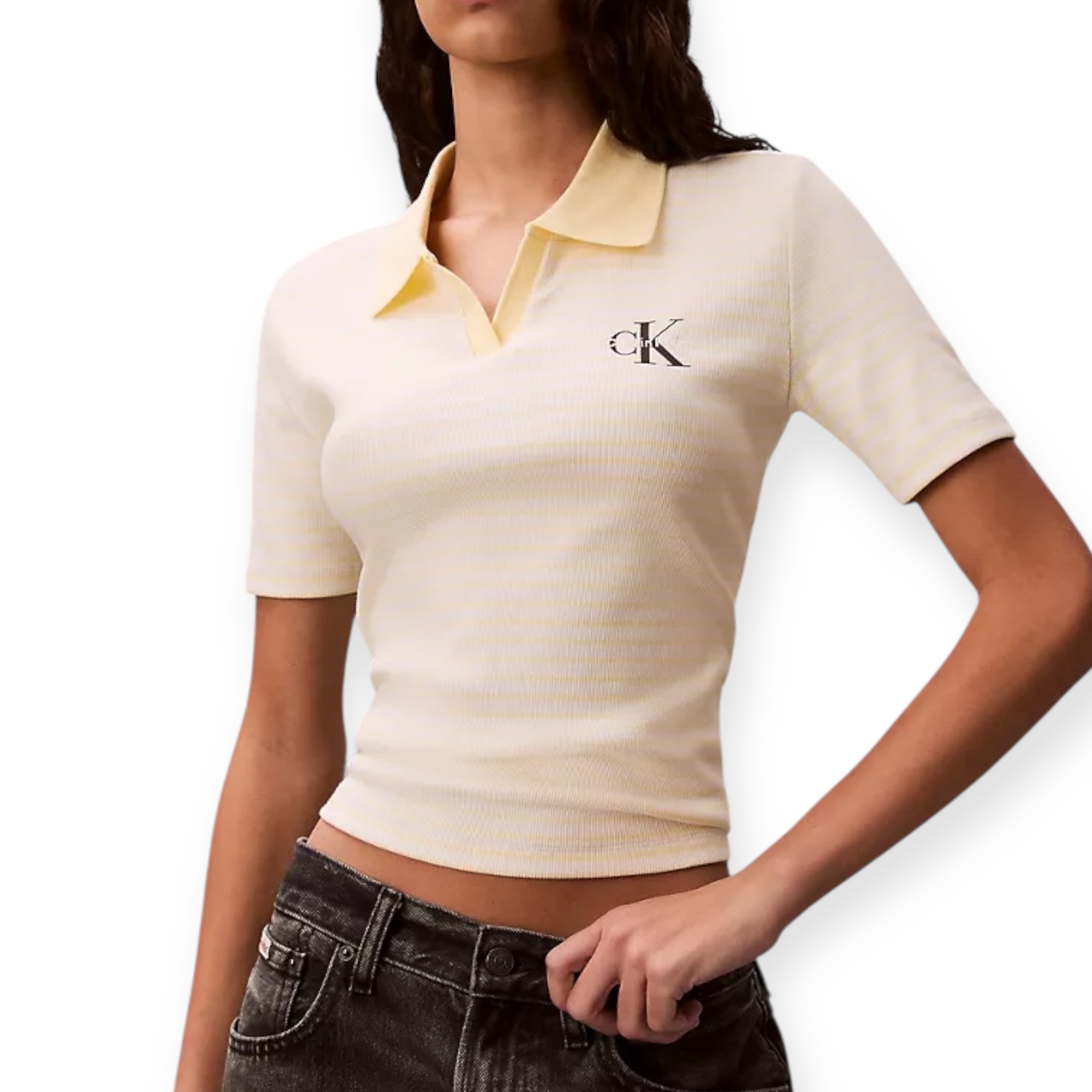 חולצה CALVIN KLEIN POLO RIB