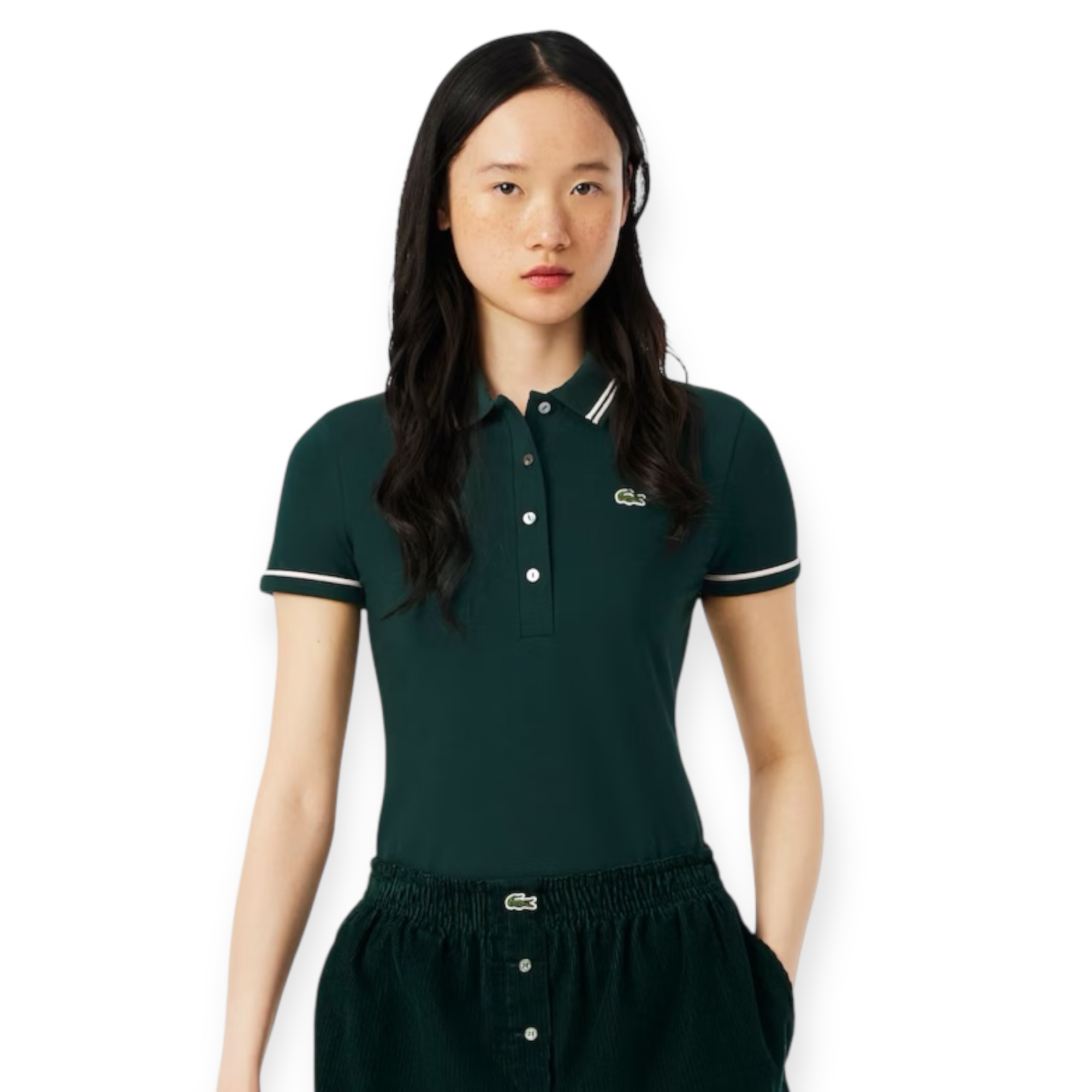 חולצה נשים LACOSTE BORD COTES