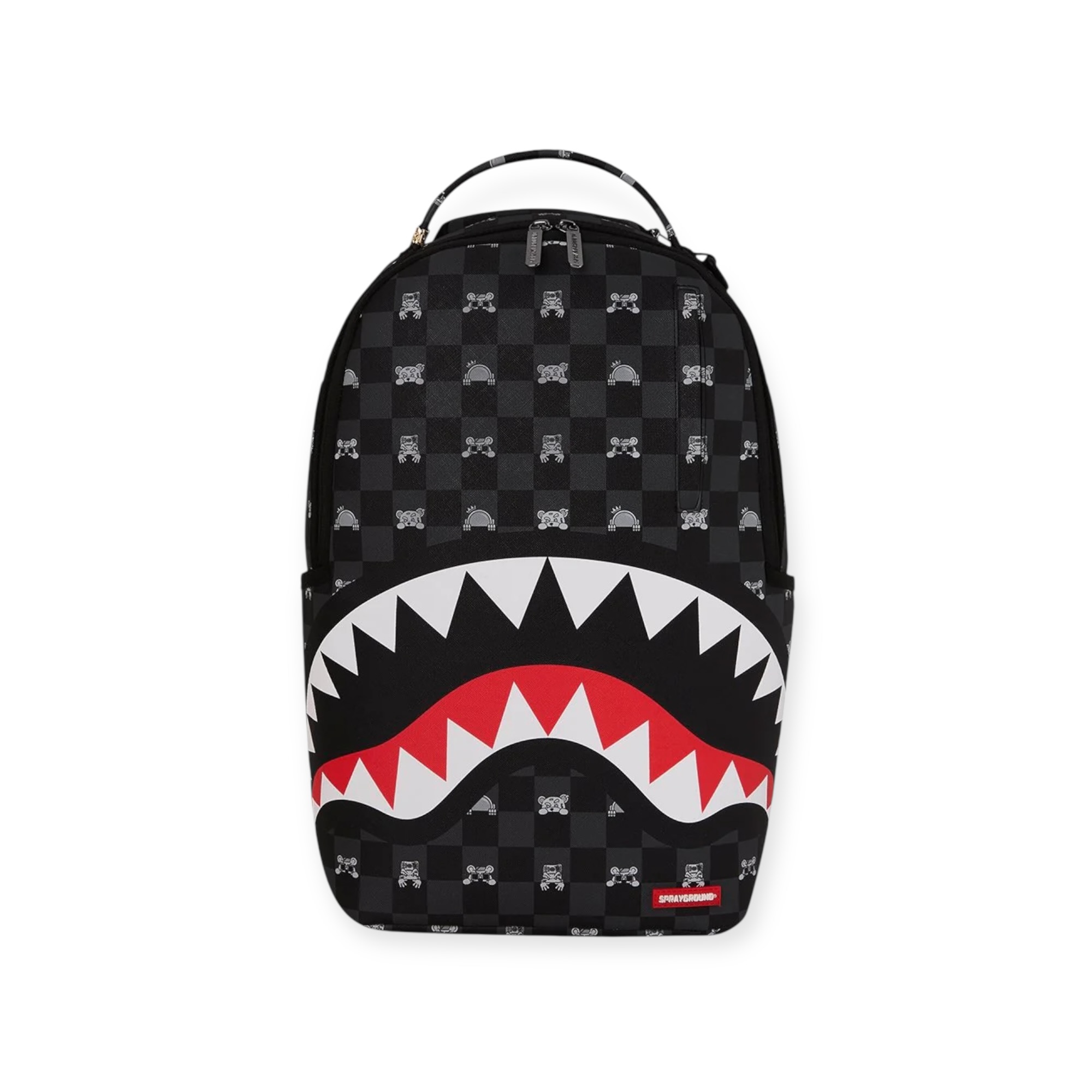 תיק SPRAYGROUND GRAY PEEKING CHARACTER CHECK DLXSV BACKPACK