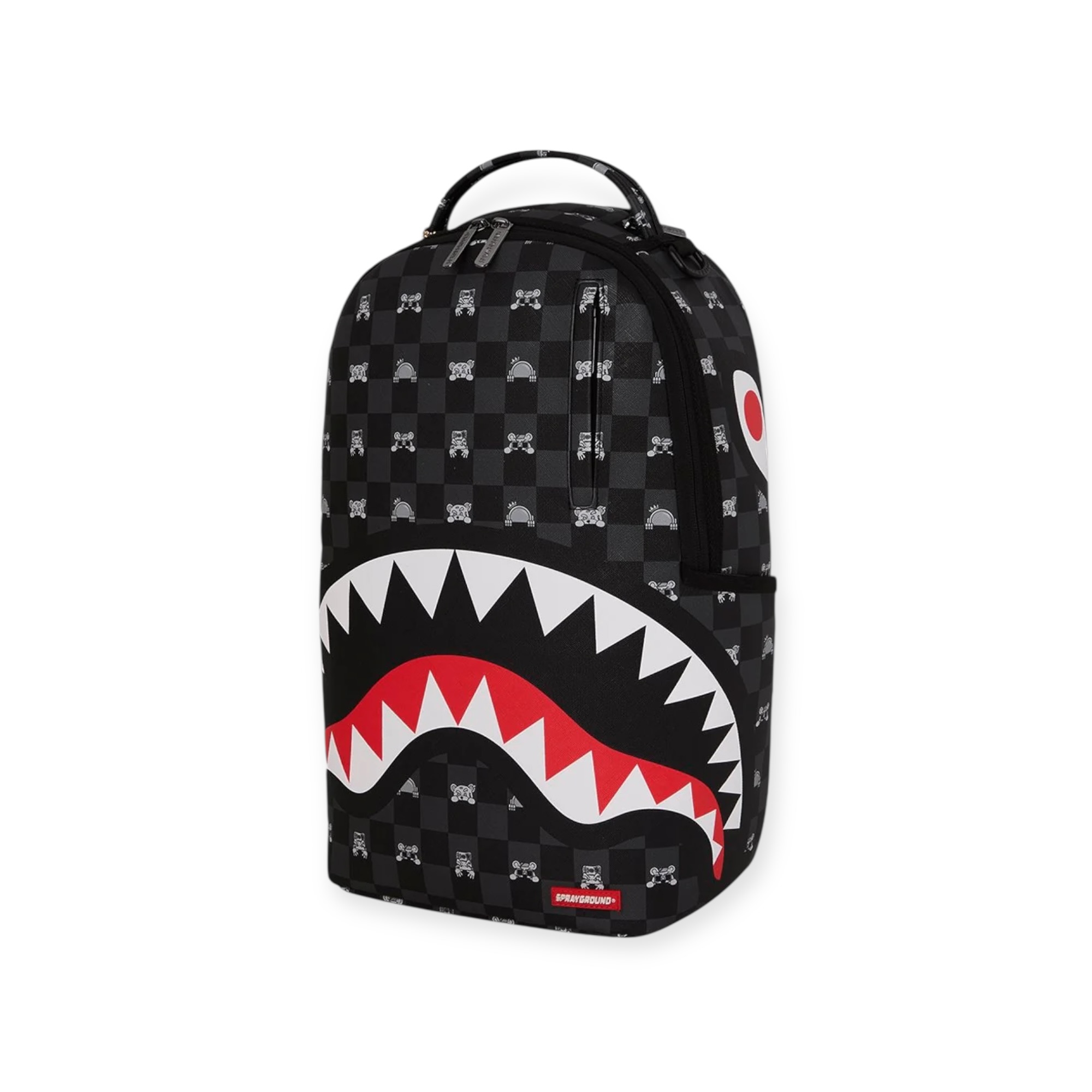 תיק SPRAYGROUND GRAY PEEKING CHARACTER CHECK DLXSV BACKPACK