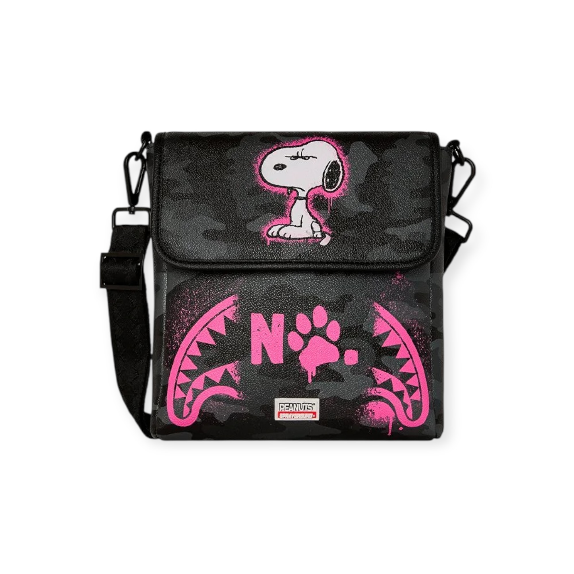 תיק SPRAYGROND PEANUTS SNOOPY PINK STENCIL MESSENGER SLING