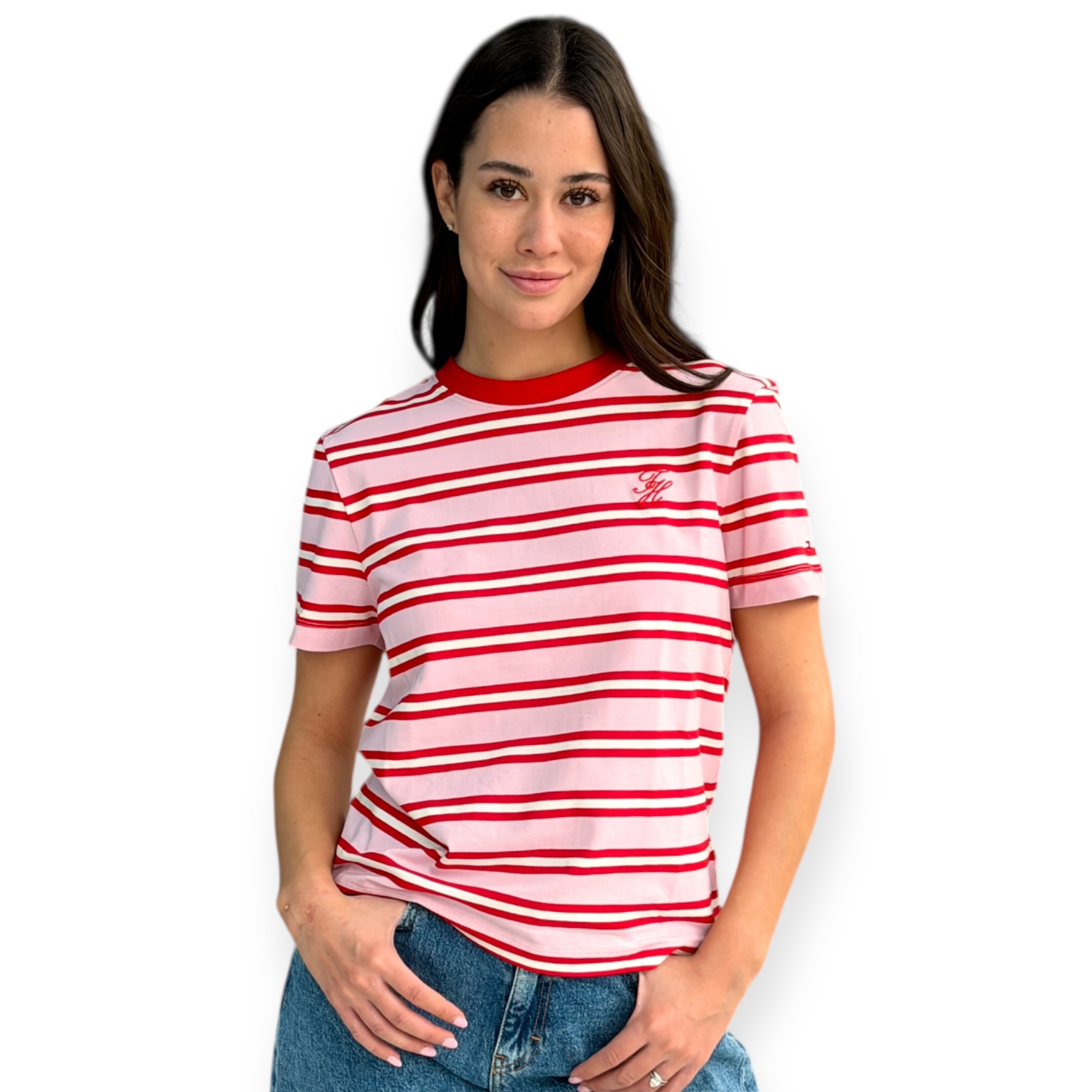 חולצה TOMMY HILFIGER SCRIPT REG TEE חולצה TOMMY HILFIGER SCRIPT REG TEE