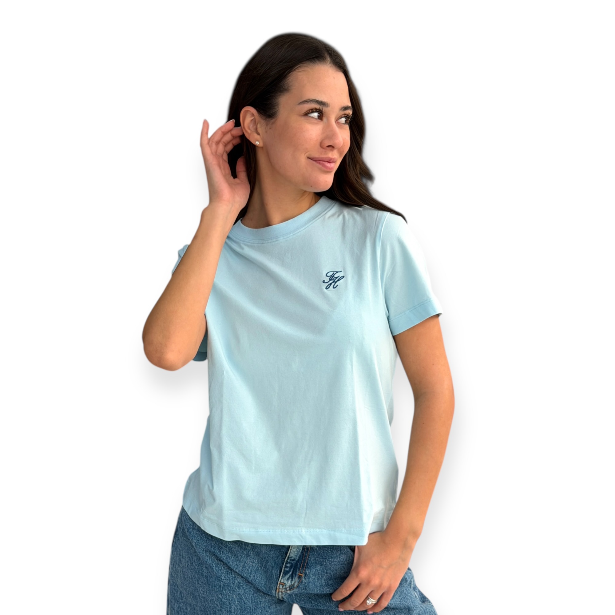 חולצה TOMMY HILFIGER SCRIPT REG TEE חולצה TOMMY HILFIGER SCRIPT REG TEE