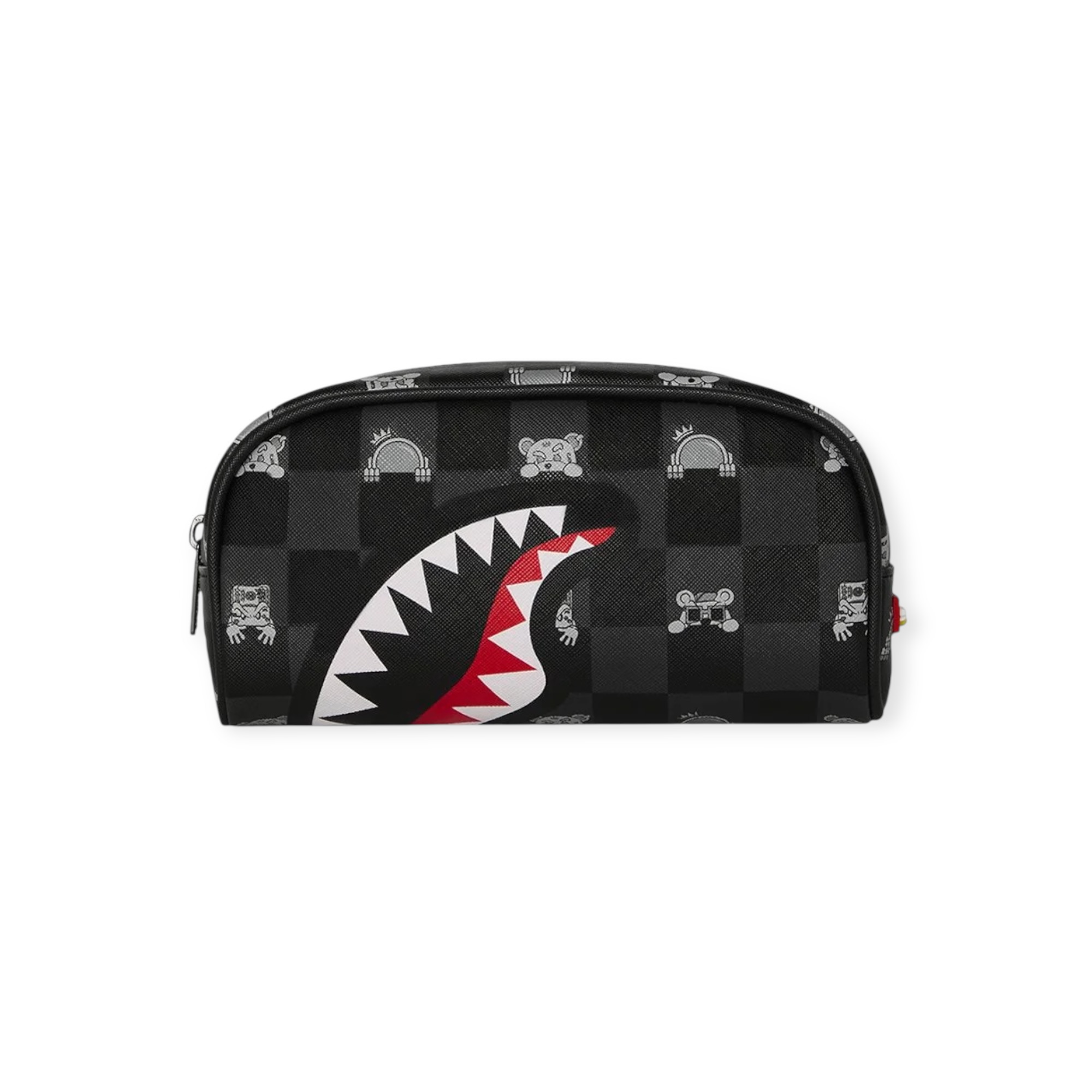 קלמר SPRAYGROUND GRAY PEEKING CHARACTER CHECK PENCIL POUCH