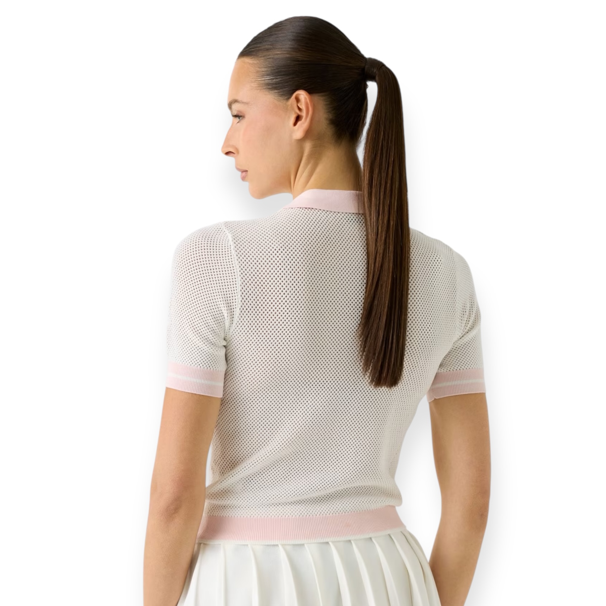 חולצה GUESS CROPPED POLO SWEATER