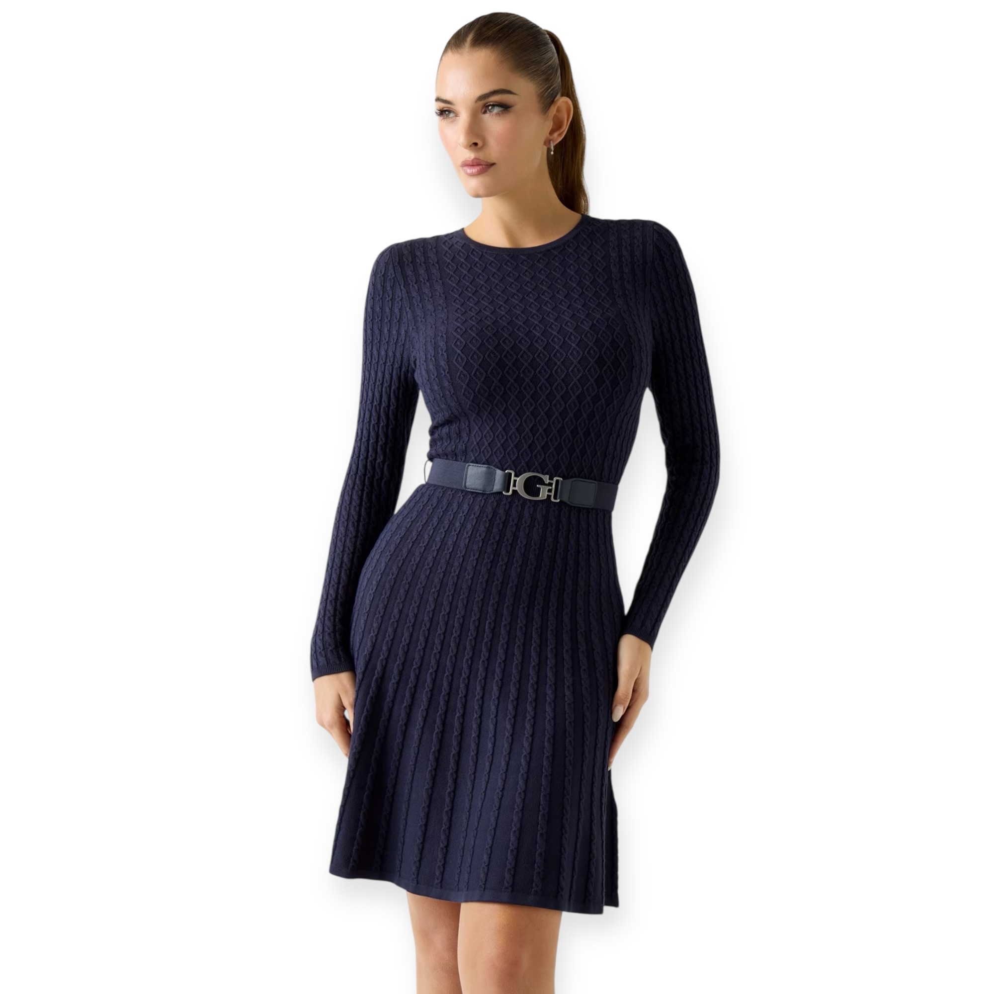 שמלה GUESS HANA BELTED DRESS