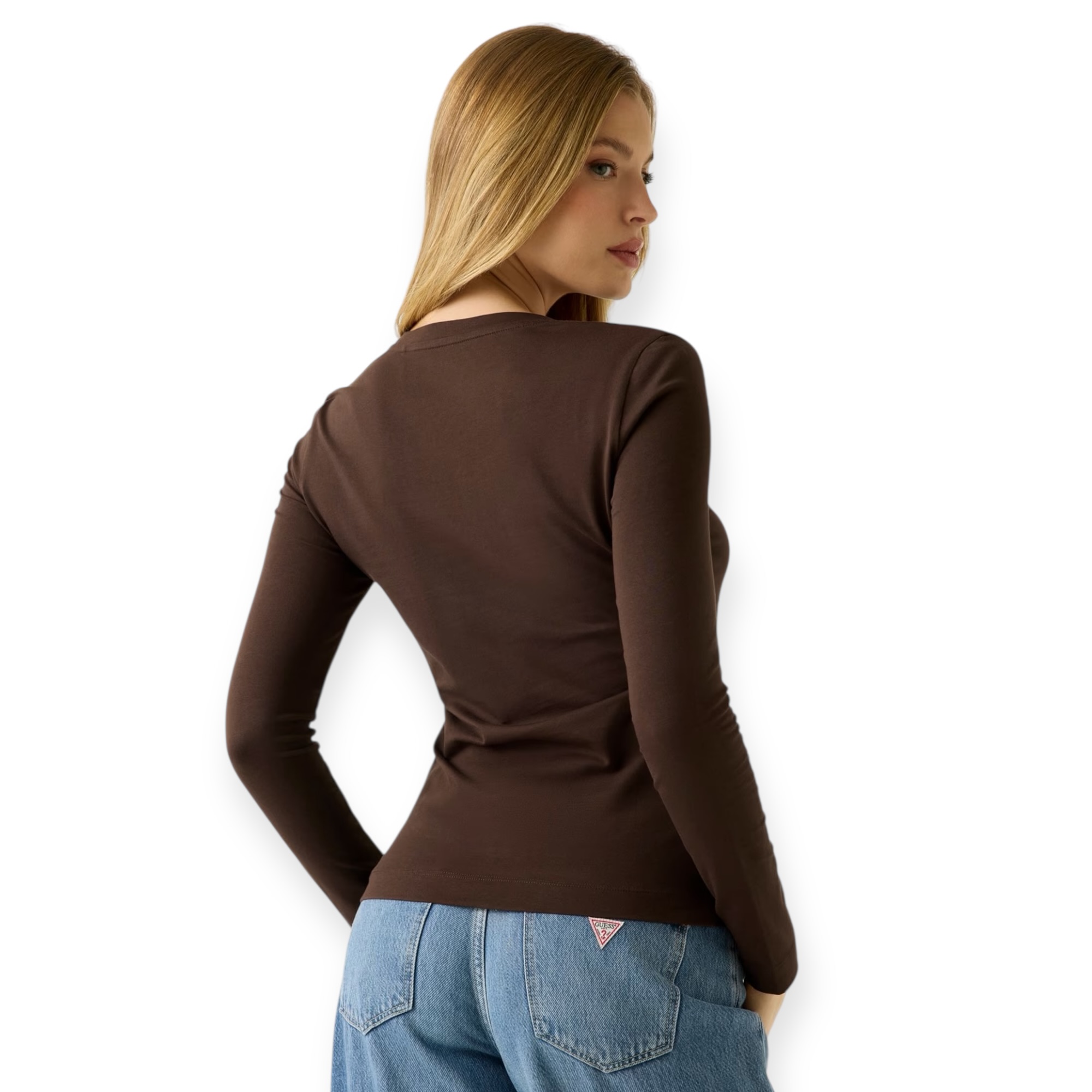 חולצה GUESS TRIANGLE LS TEE