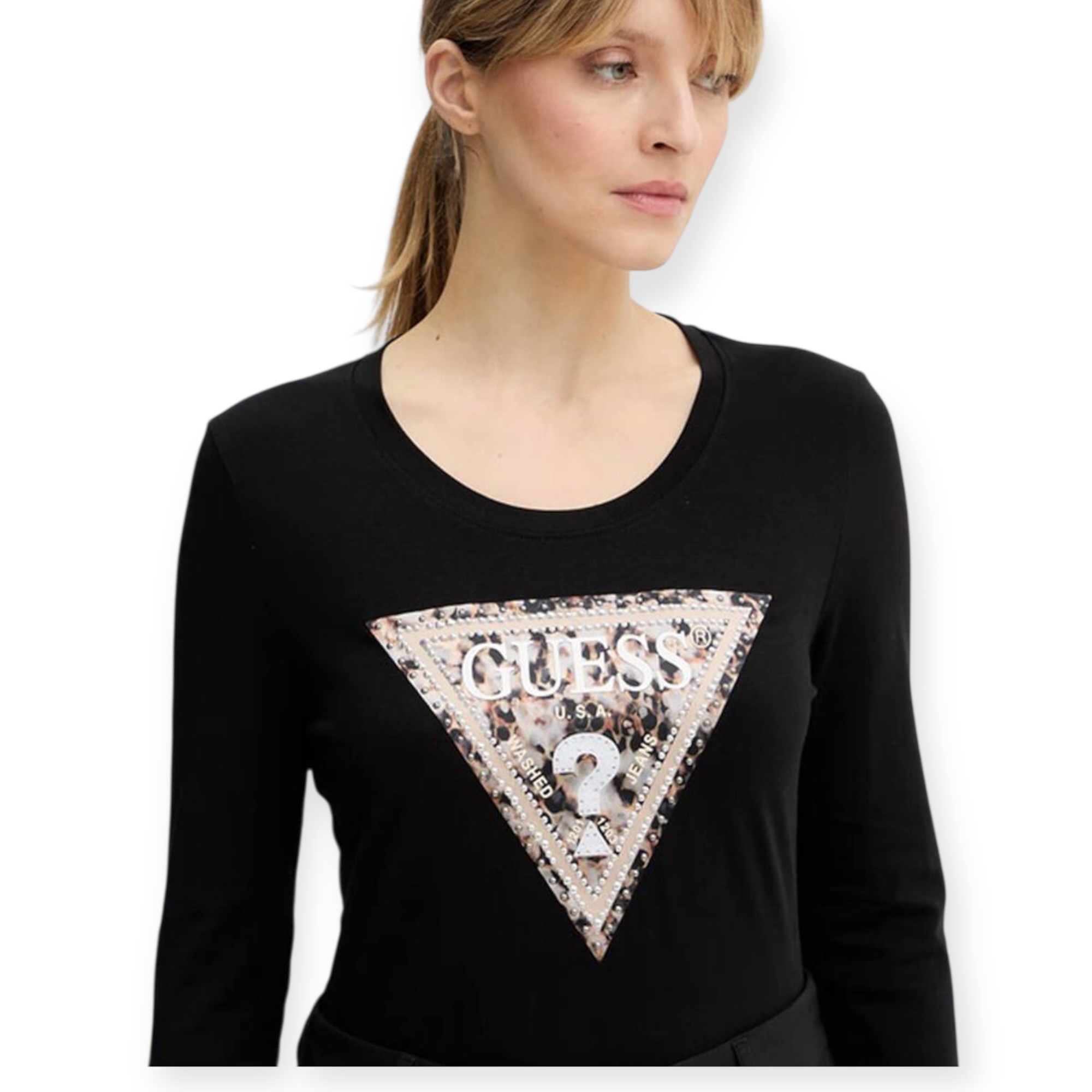 חולצה GUESS TRIANGLE LS TEE
