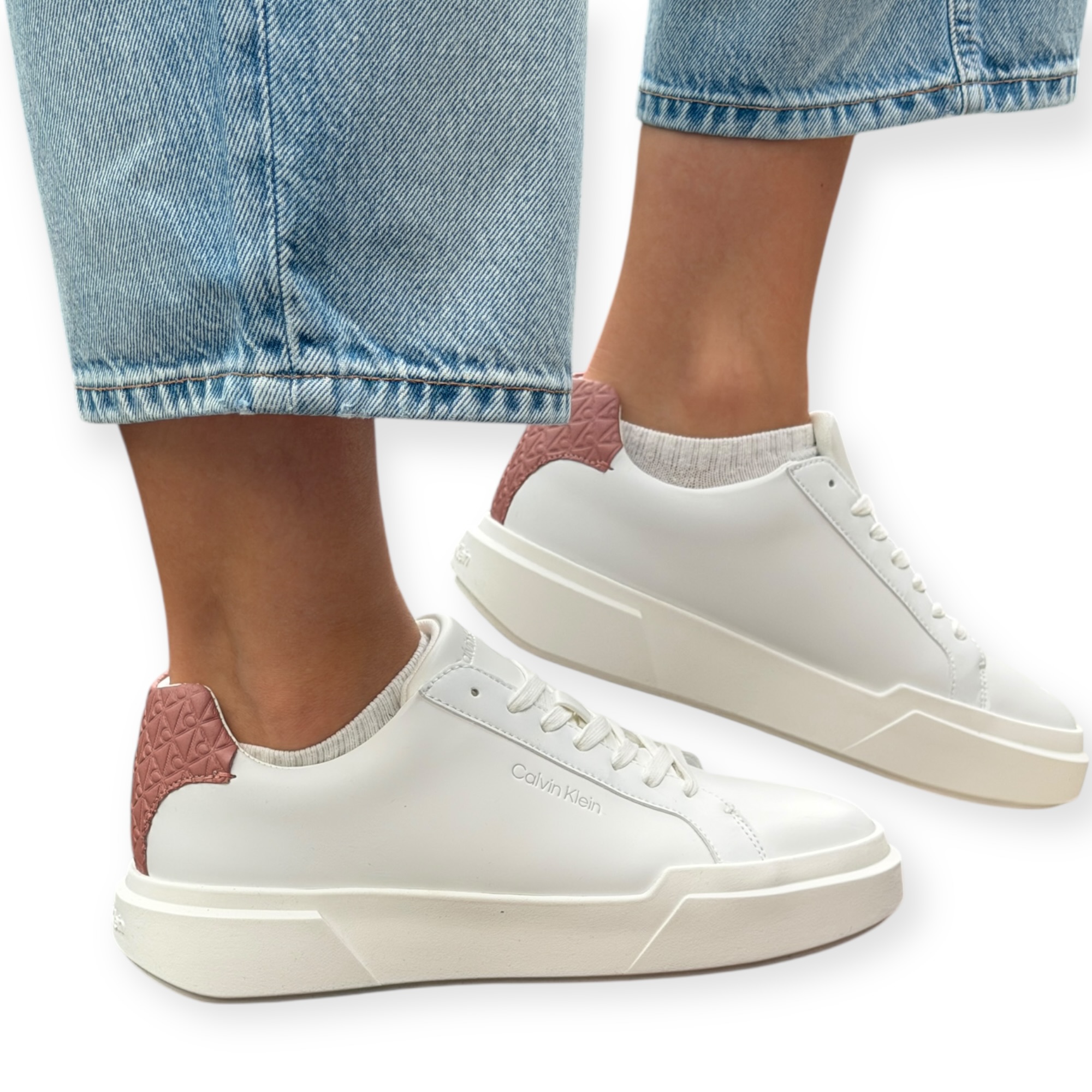 נעלי CALVIN KLEIN CHUNKY CUPSOLE LACEUP LTH