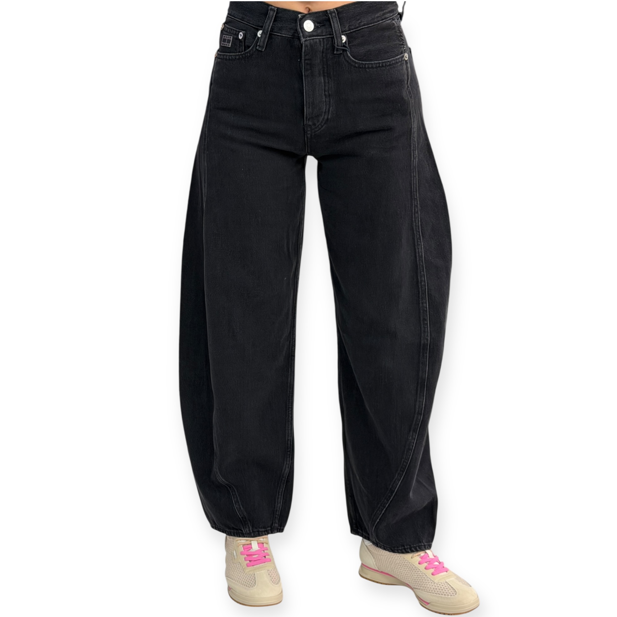 גינס נשים TOMMY HILFIGER MID RISE BARREL JEANS