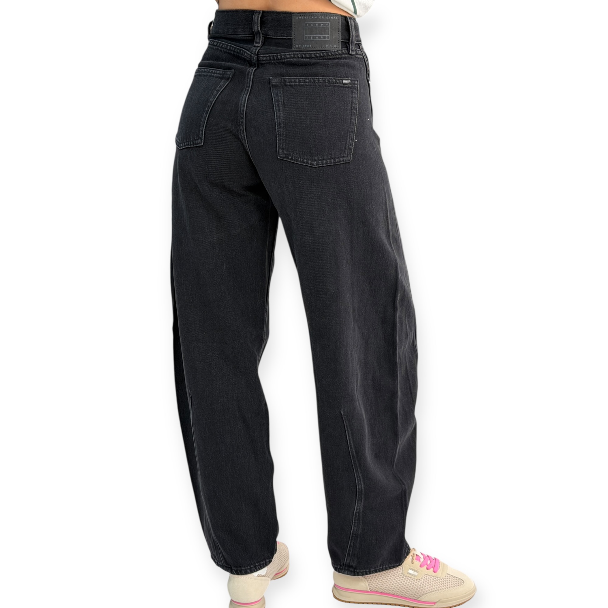 גינס נשים TOMMY HILFIGER MID RISE BARREL JEANS