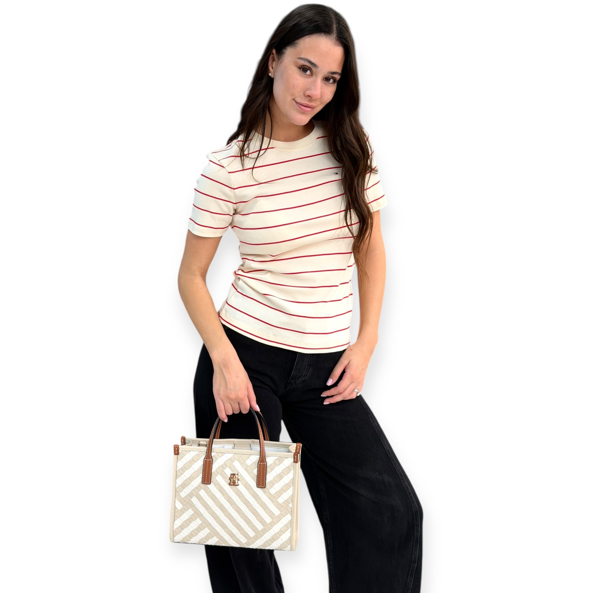 חולצה TOMMY HILFIGER SLIM CODY CNK TEE