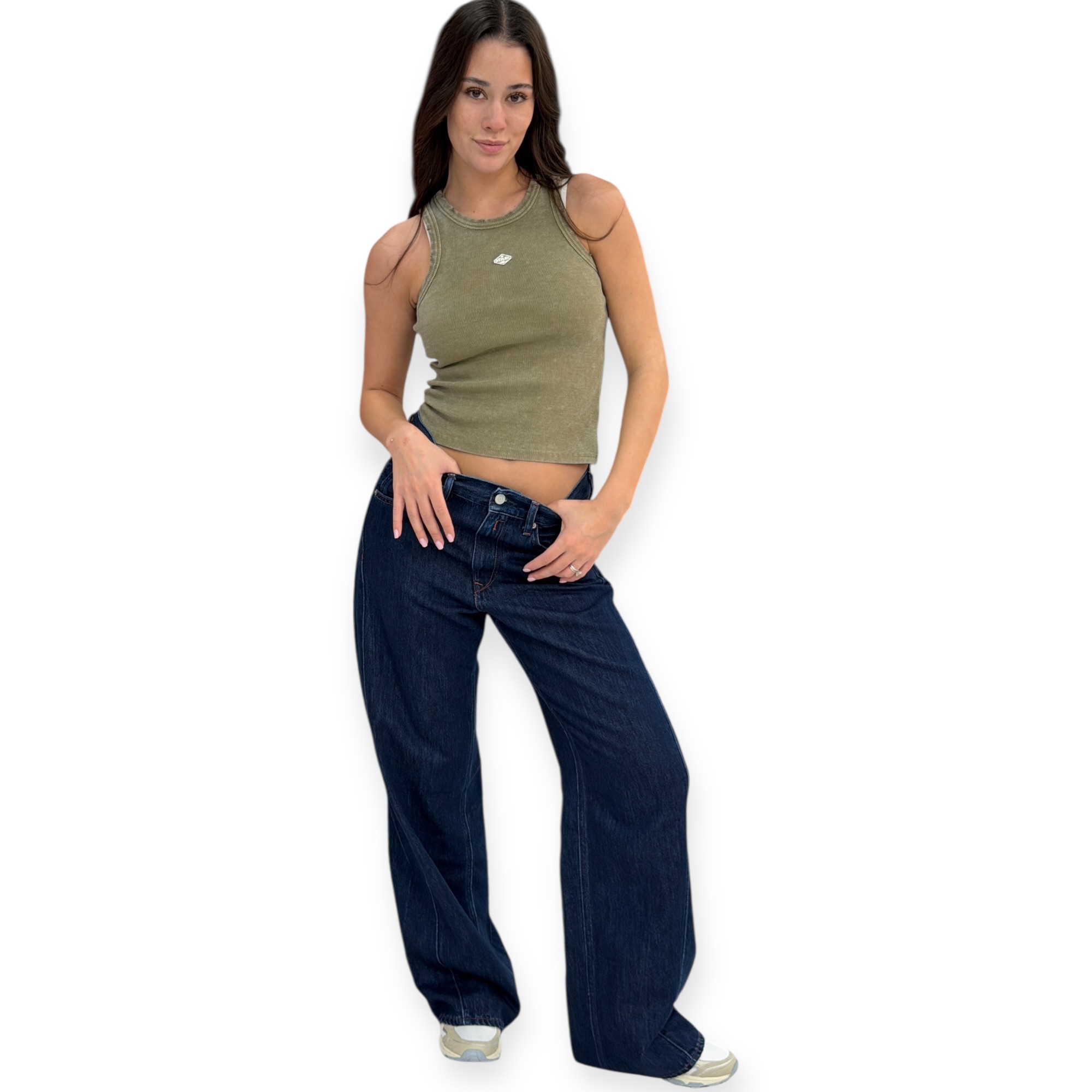 חולצה נשים REPLAY RIB TANK TOP