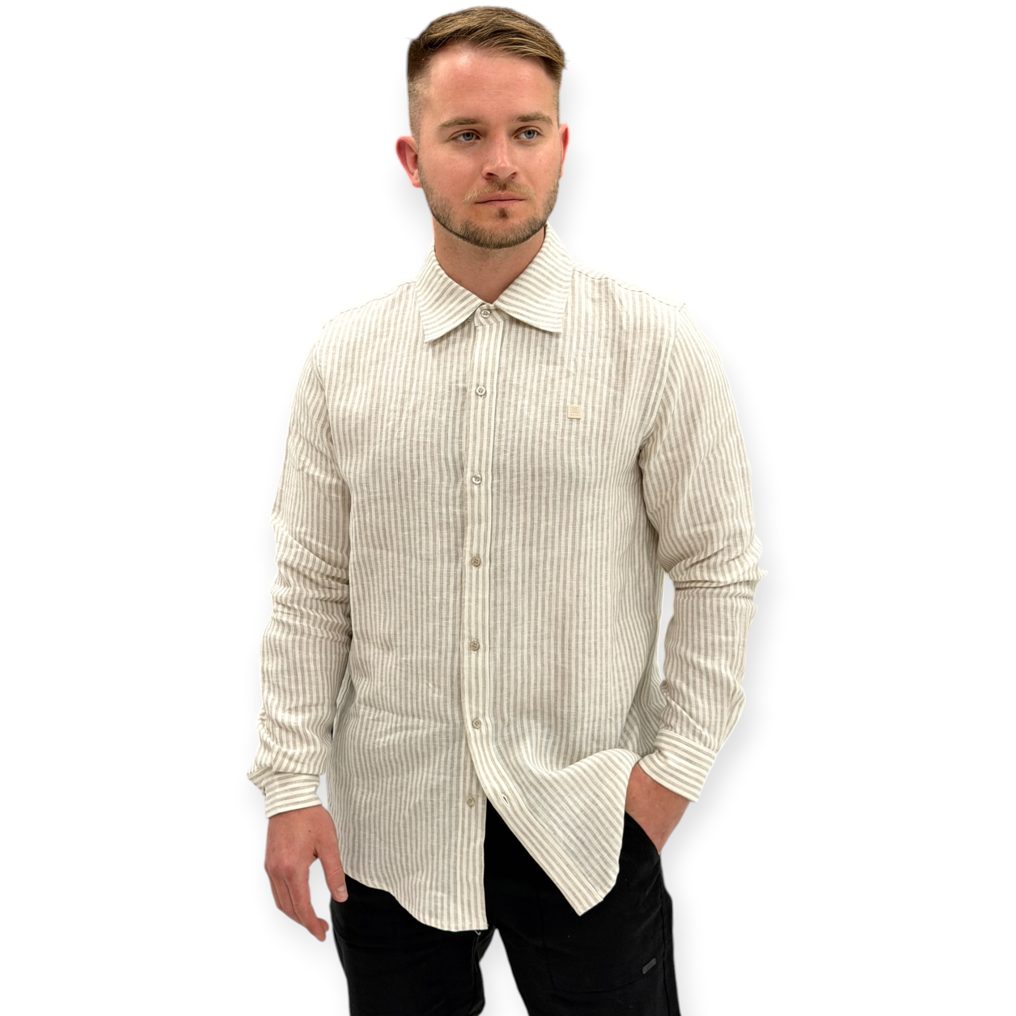 חולצה פשתן BALR RELEXED LINEN BUTTONED SHIRT חולצה פשתן BALR RELEXED LINEN BUTTONED SHIRT