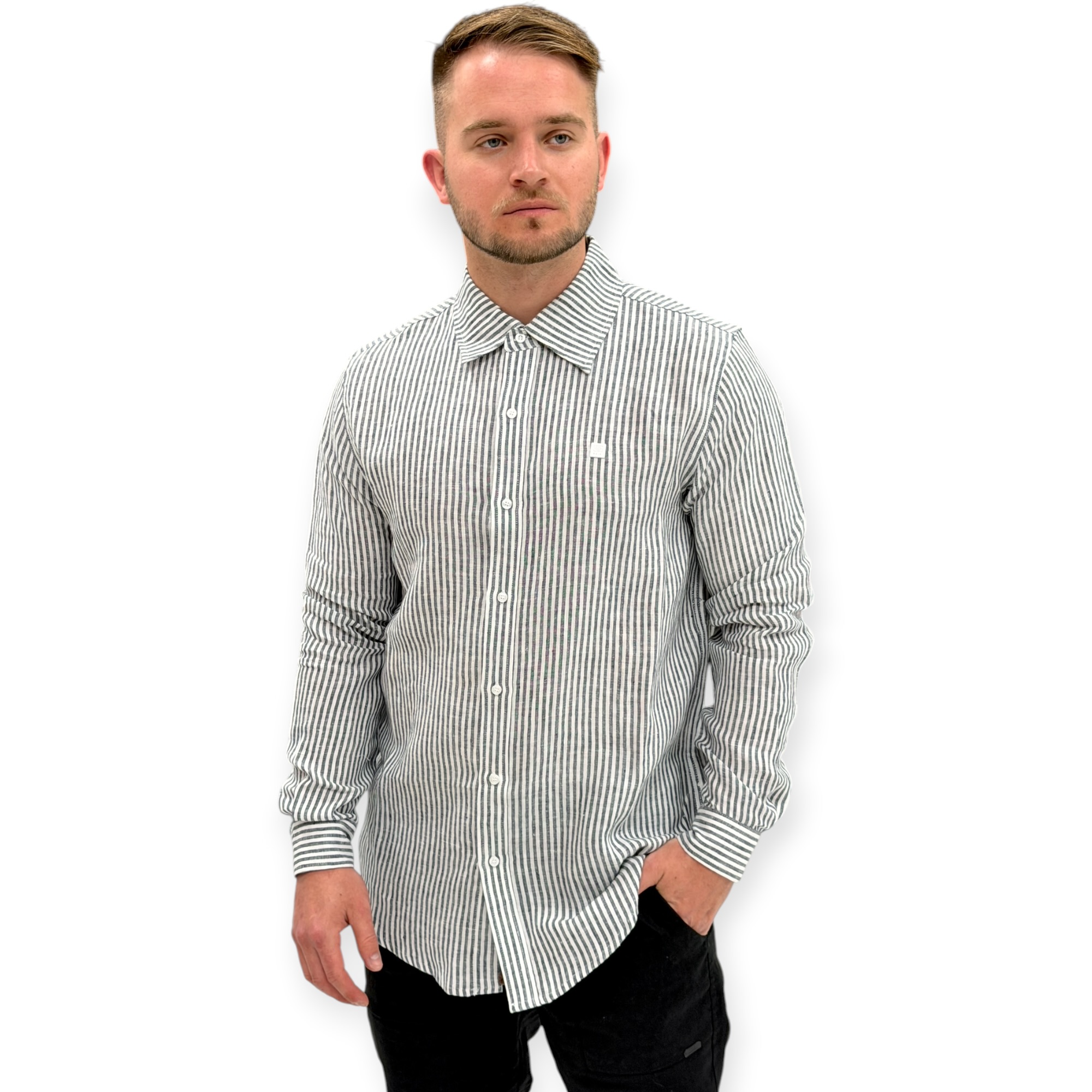 חולצה פשתן BALR RELEXED LINEN BUTTONED SHIRT