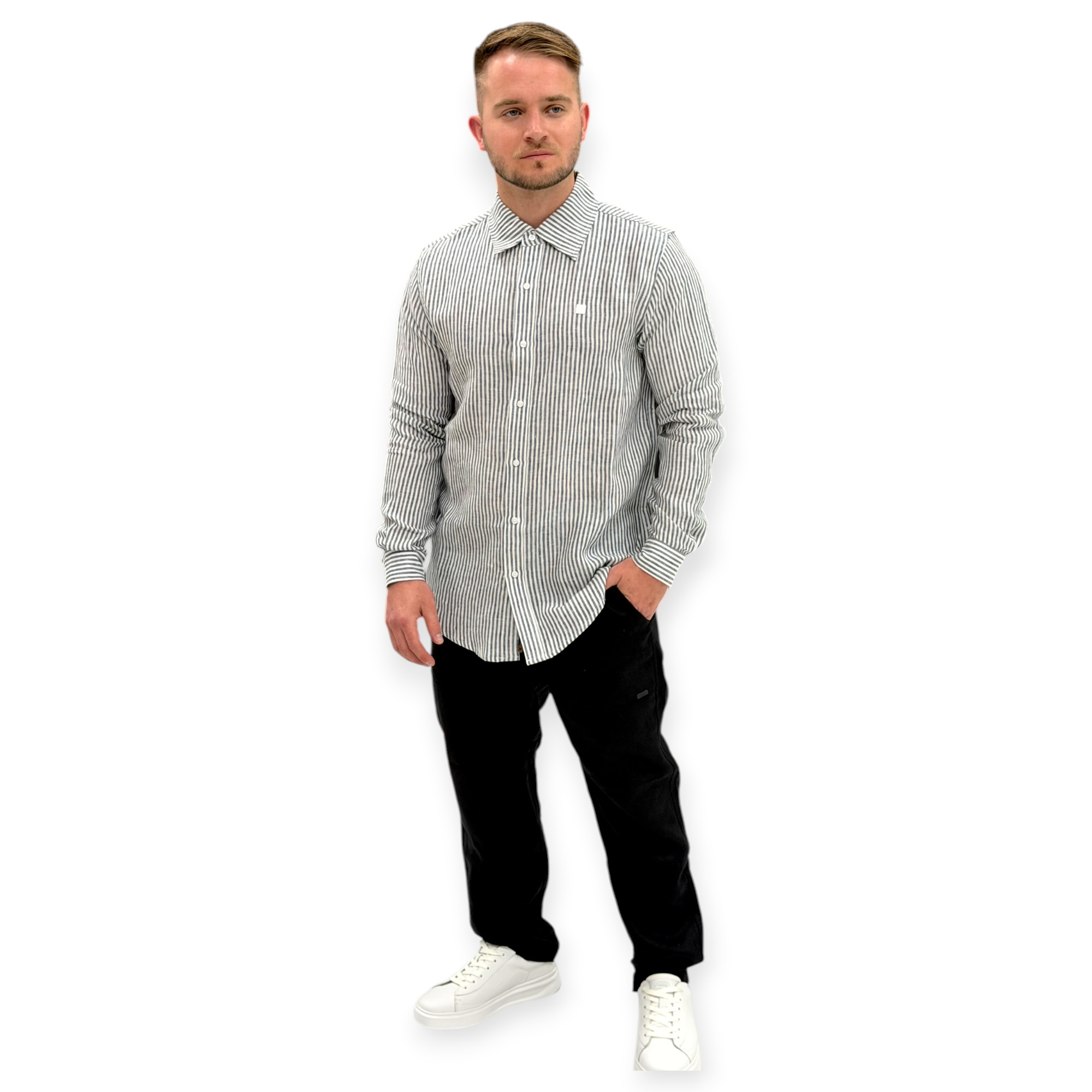 חולצה פשתן BALR RELEXED LINEN BUTTONED SHIRT