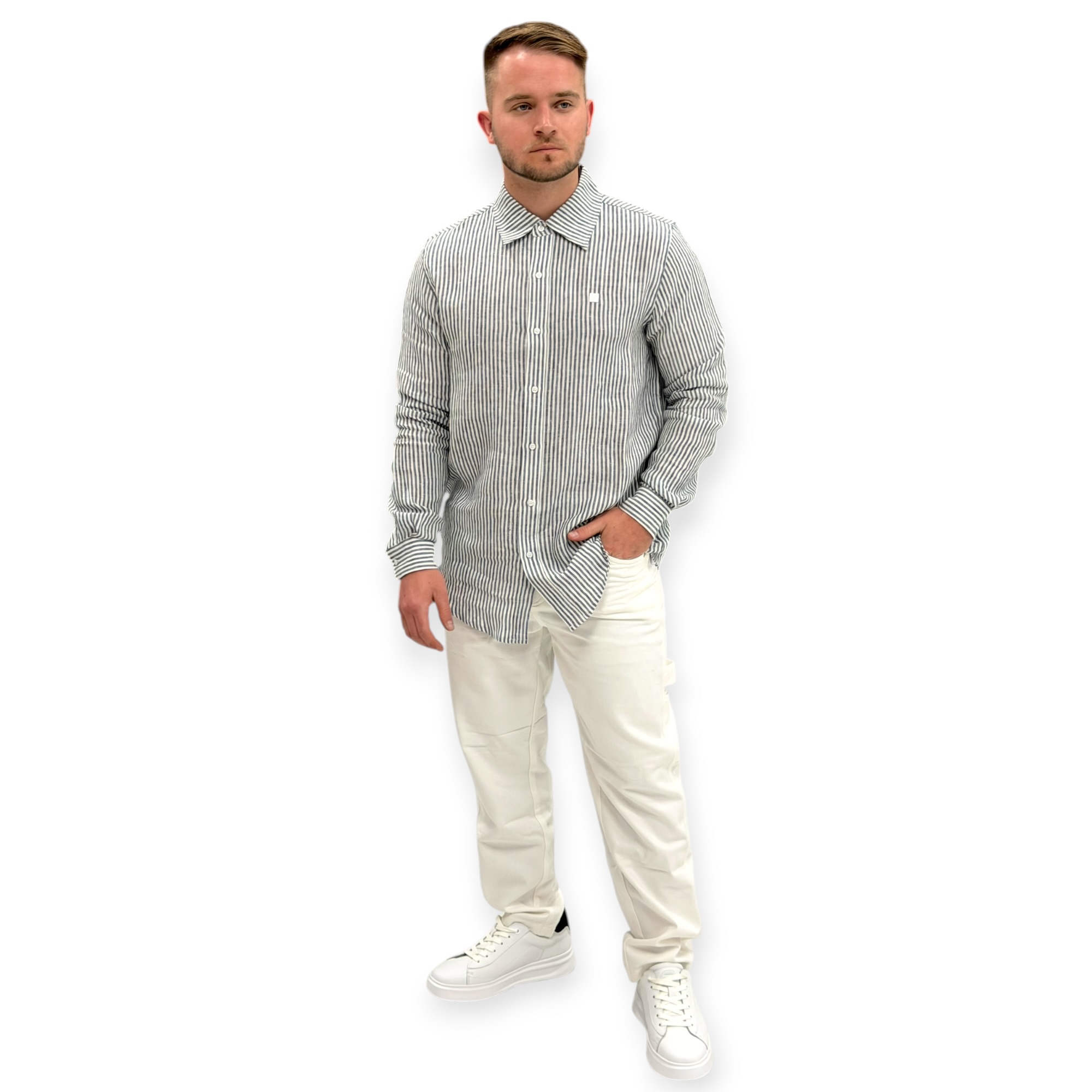 חולצה פשתן BALR RELEXED LINEN BUTTONED SHIRT