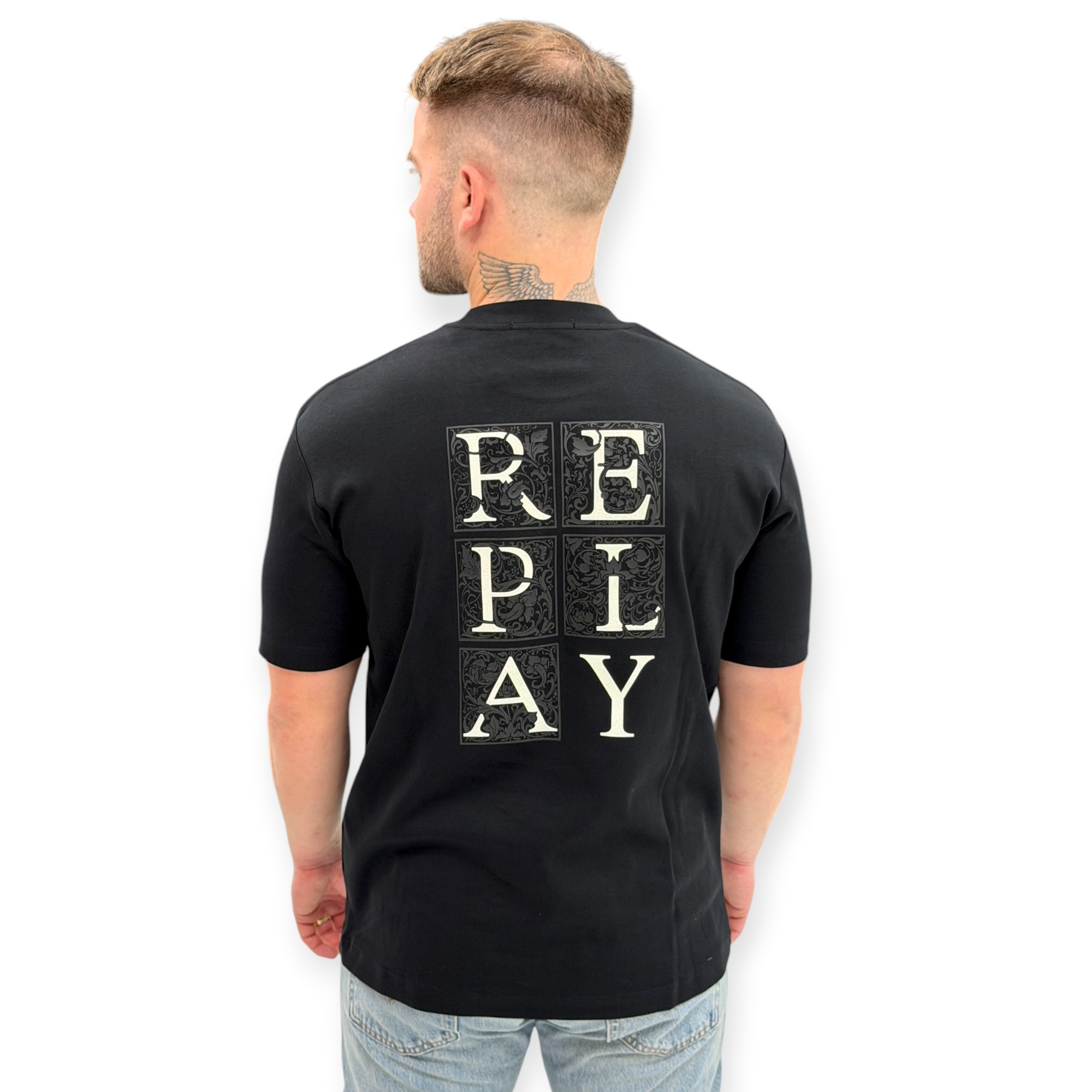 חולצה גברים REPLAY SS SHIRT