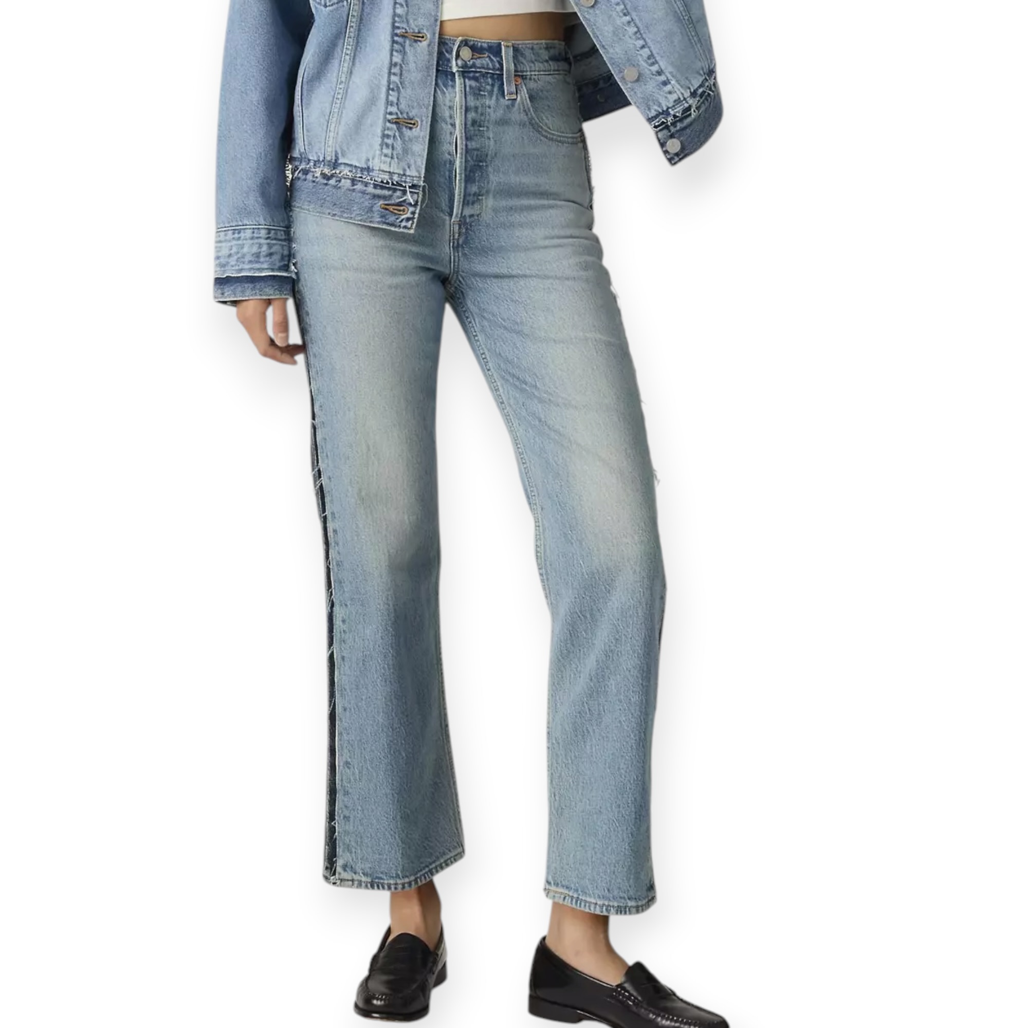 גינס נשים LEVIS RIBCAGE ANKLE DECON JEANS גינס נשים LEVIS RIBCAGE ANKLE DECON JEANS