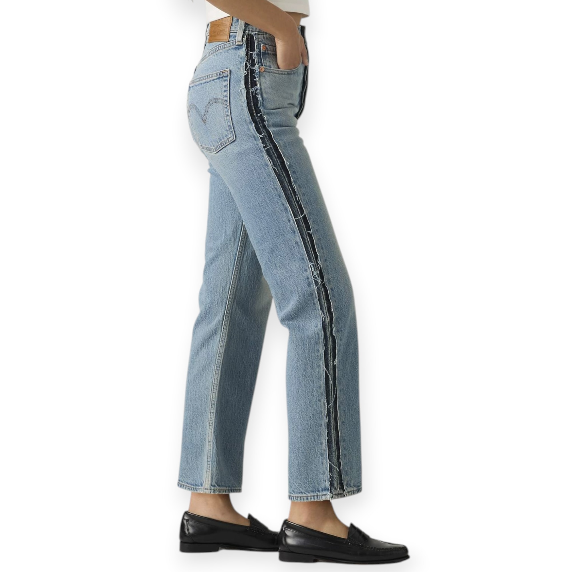 גינס נשים LEVIS RIBCAGE ANKLE DECON JEANS גינס נשים LEVIS RIBCAGE ANKLE DECON JEANS