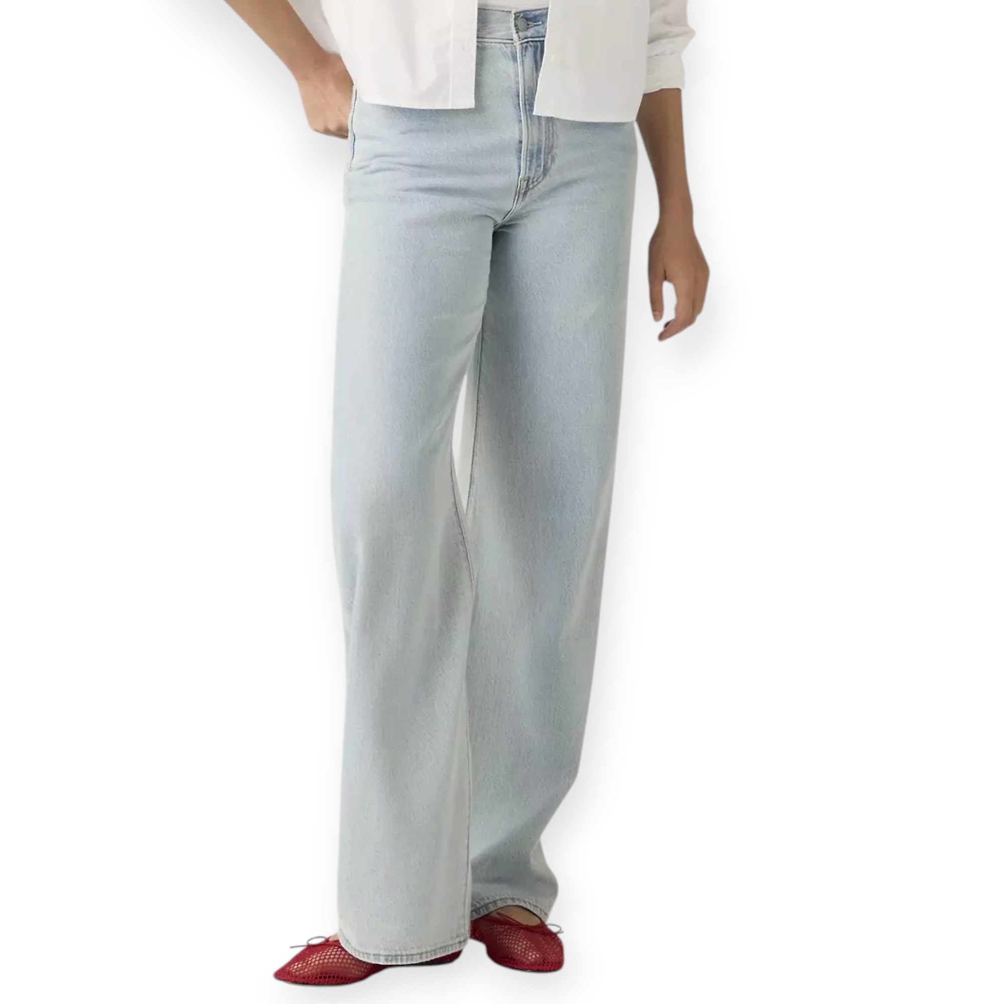 גינס נשים LEVIS RIBCAGE WIDE LEG H223 JEANS גינס נשים LEVIS RIBCAGE WIDE LEG H223 JEANS