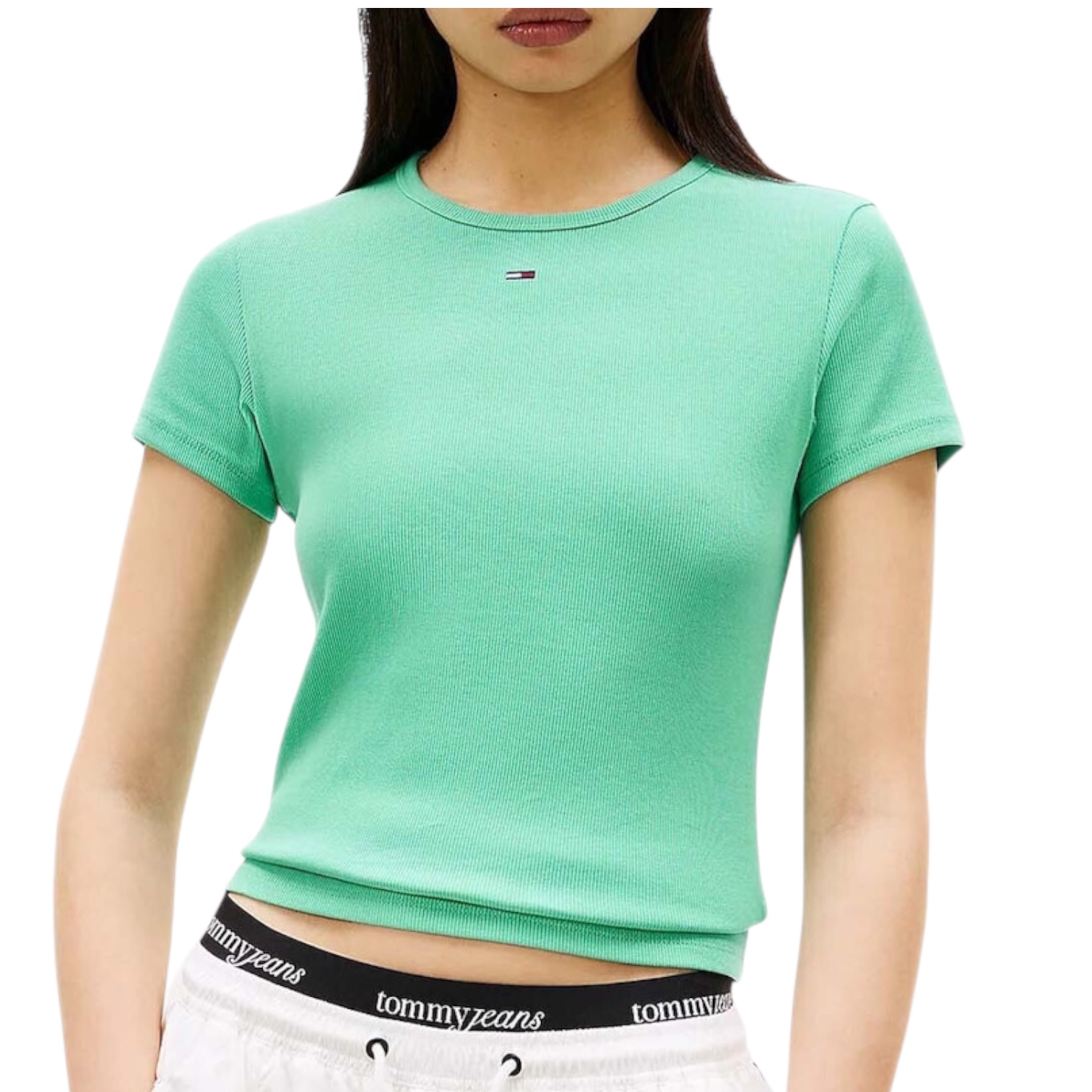 חולצה TOMMY HILFIGER SLIM BADGE RIB TEE