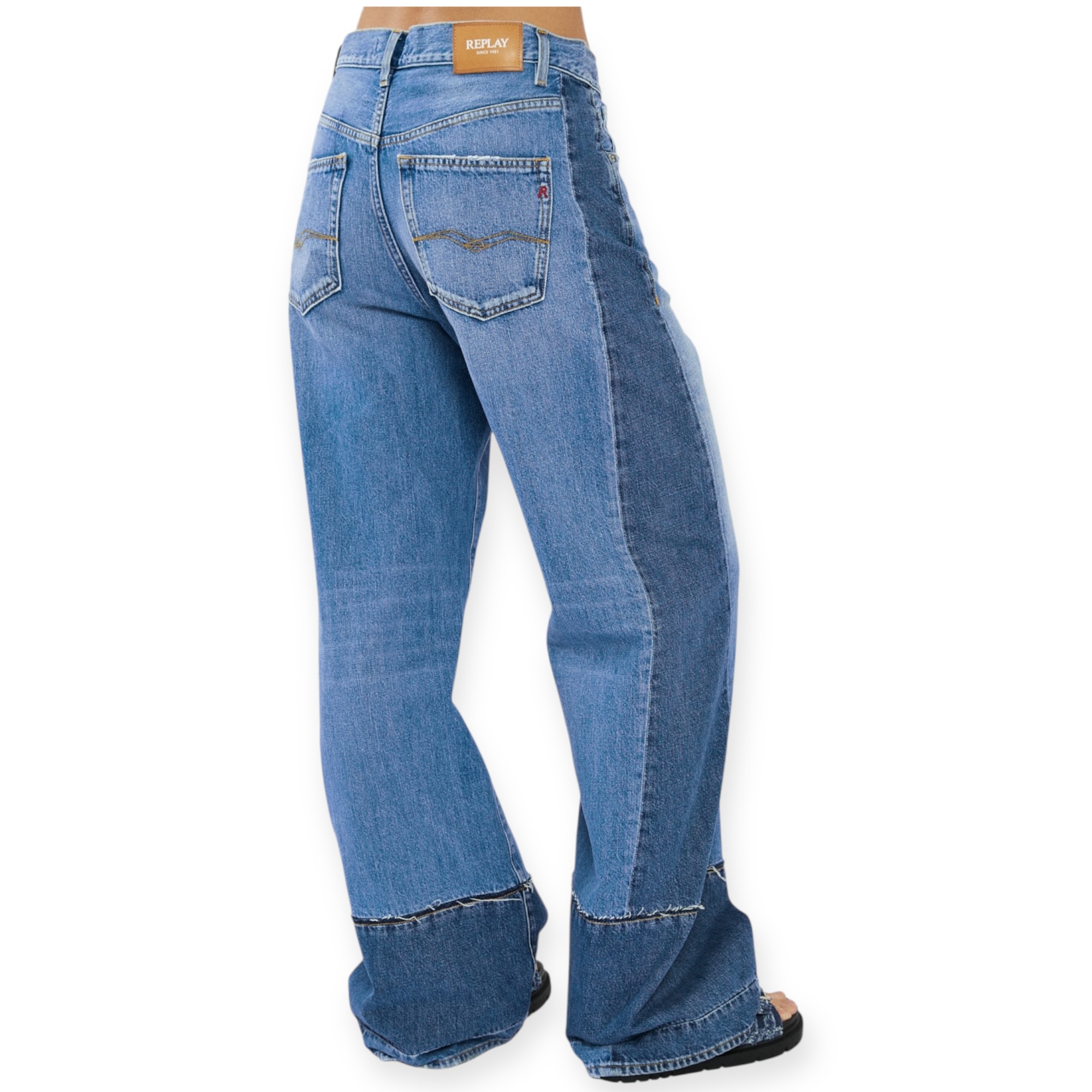 גינס נשים REPLAY IDALYA WIDE LEG JEANS