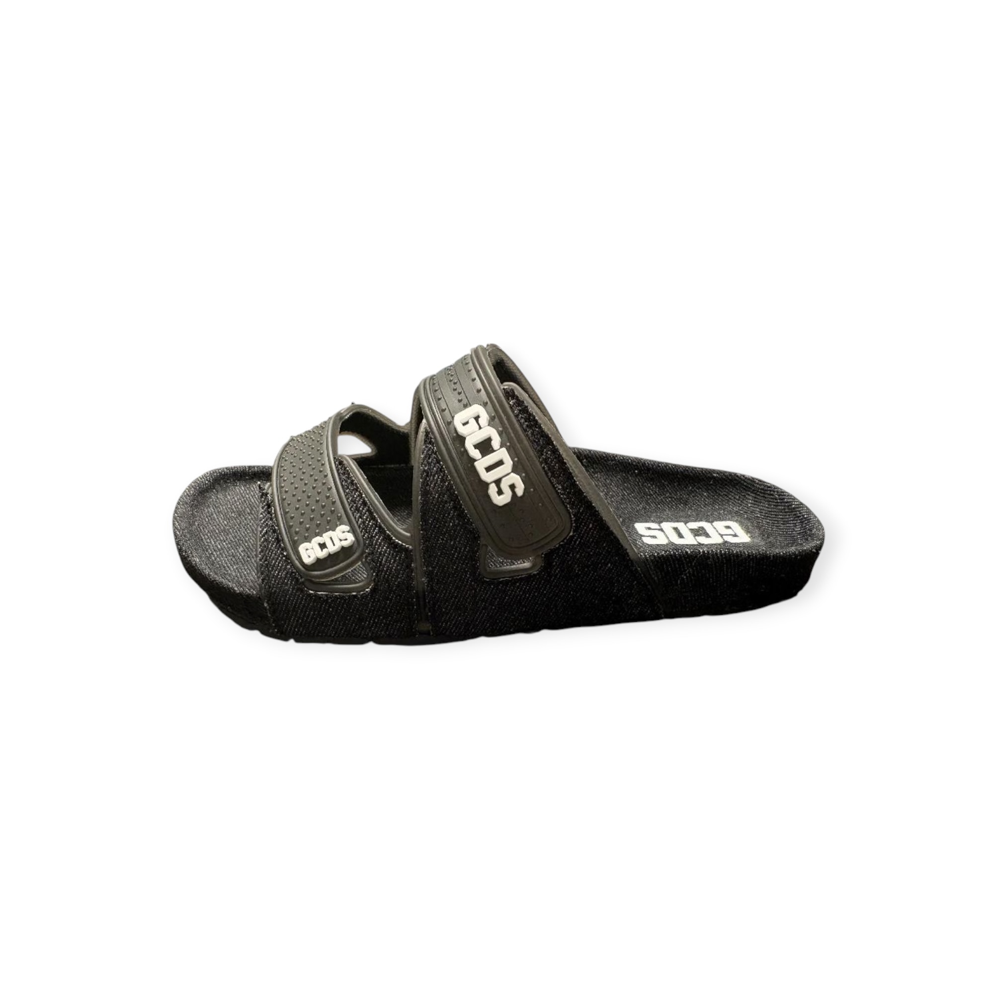 נעלי נשים מכירה מוקדמת צפי הגעה 21.4.26 GCDS WOMEN SLIDERS DENIM FLAT