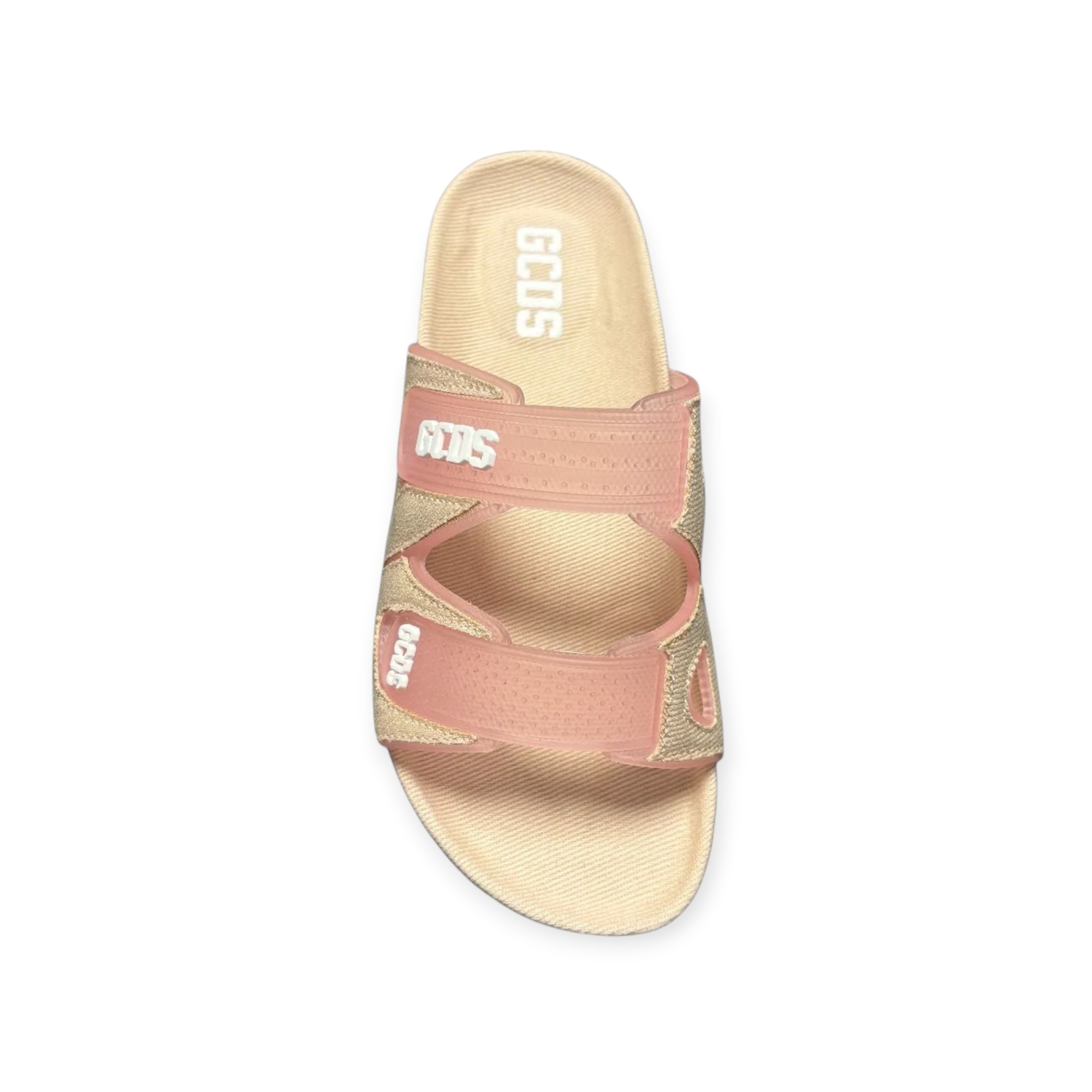 נעלי נשים מכירה מוקדמת צפי הגעה 21.4.26 GCDS WOMEN SLIDERS DENIM FLAT