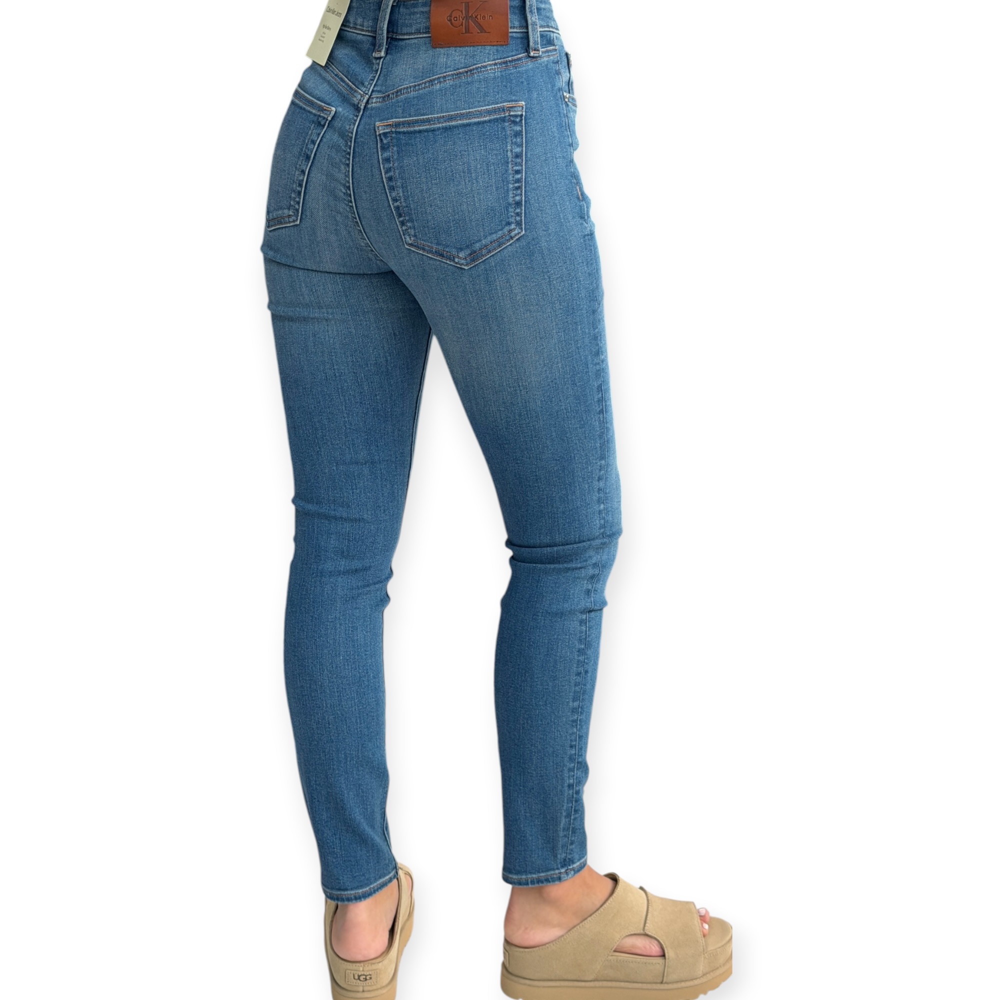 גינס CALVIN KLEIN HIGH RISE SKINNY JEANS גינס CALVIN KLEIN HIGH RISE SKINNY JEANS