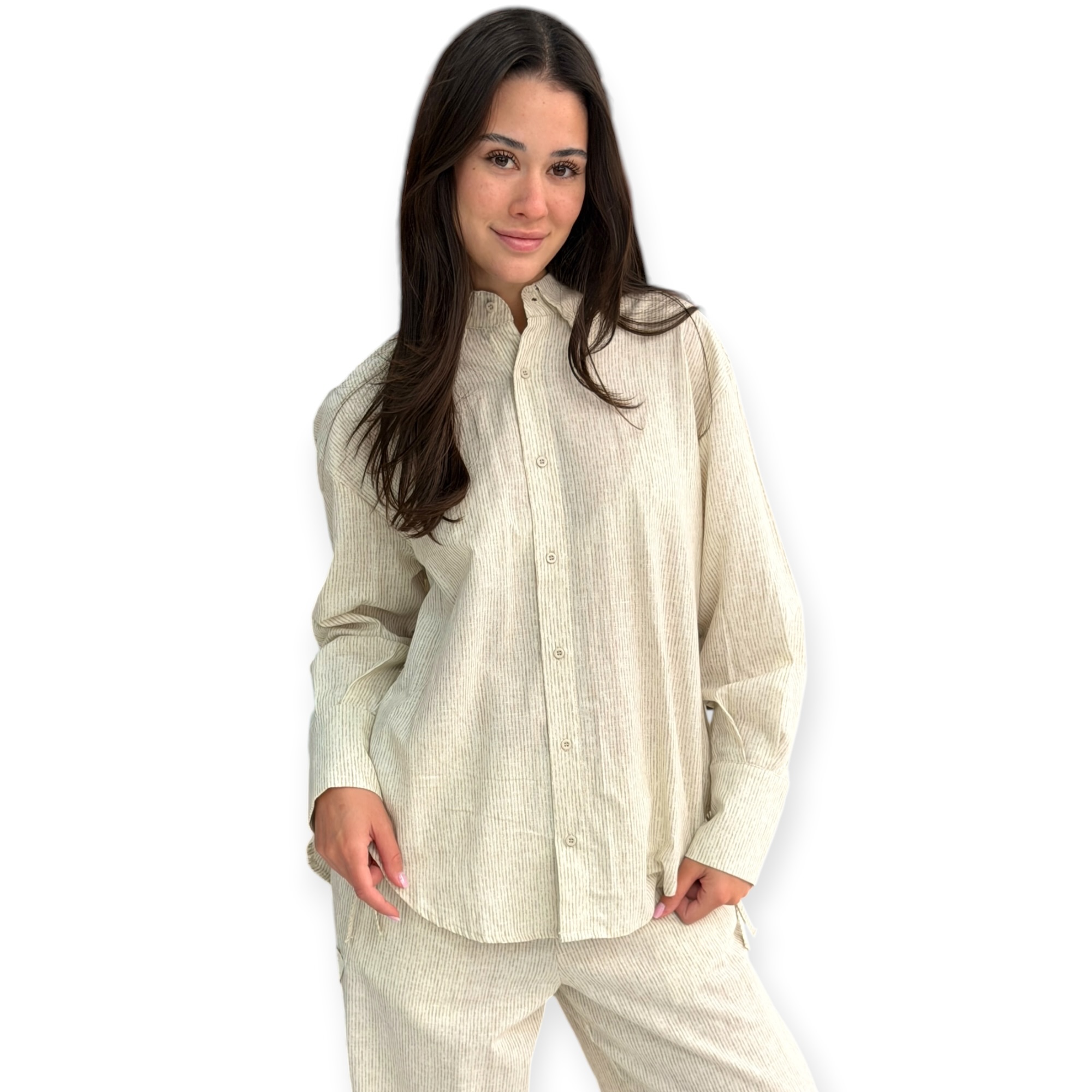 חליפה נשים REPLAY BUTTONED WOVEN SET