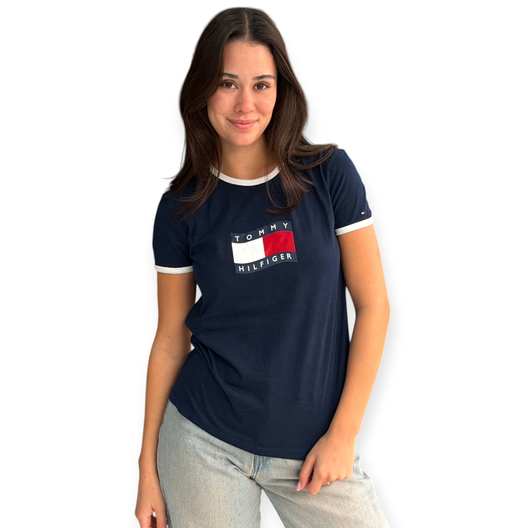 חולצה TOMMY HILFIGER FLAG TEE