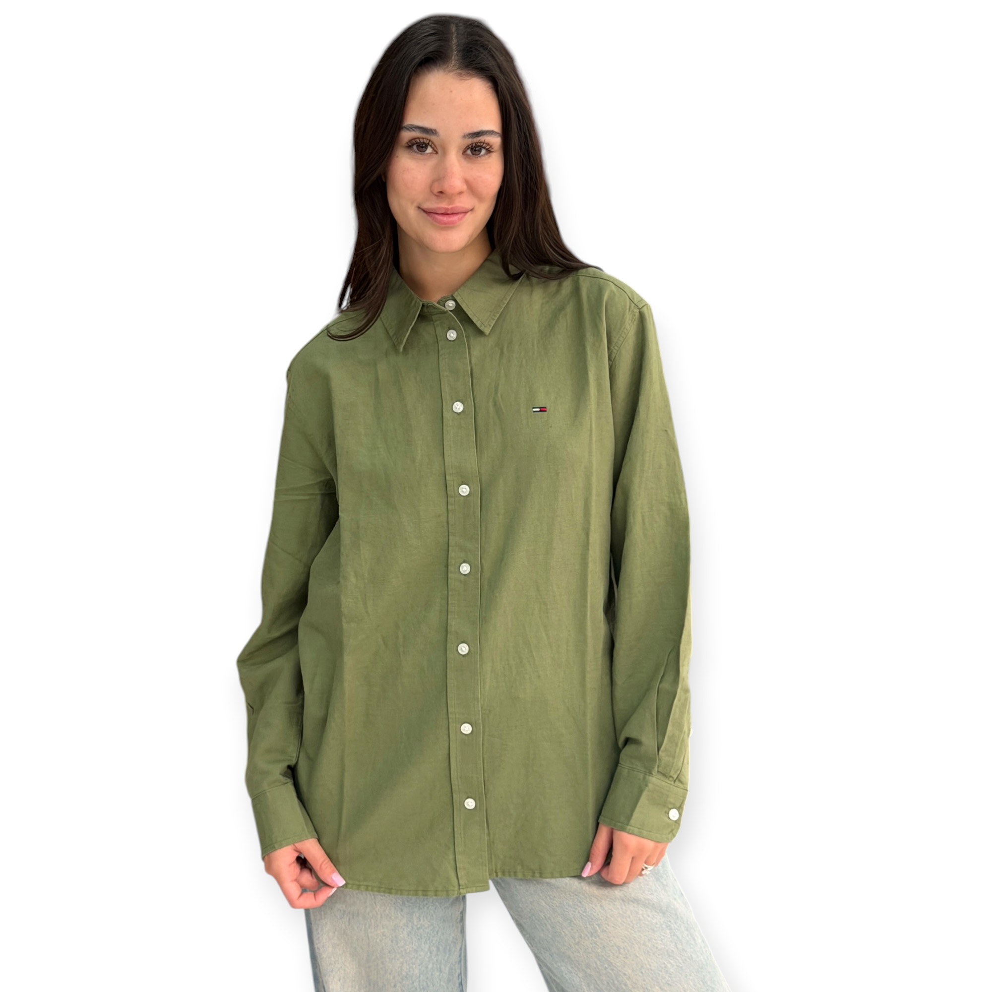 חולצה נשים TOMMY HILFIGER RLX LINEN SHIRT