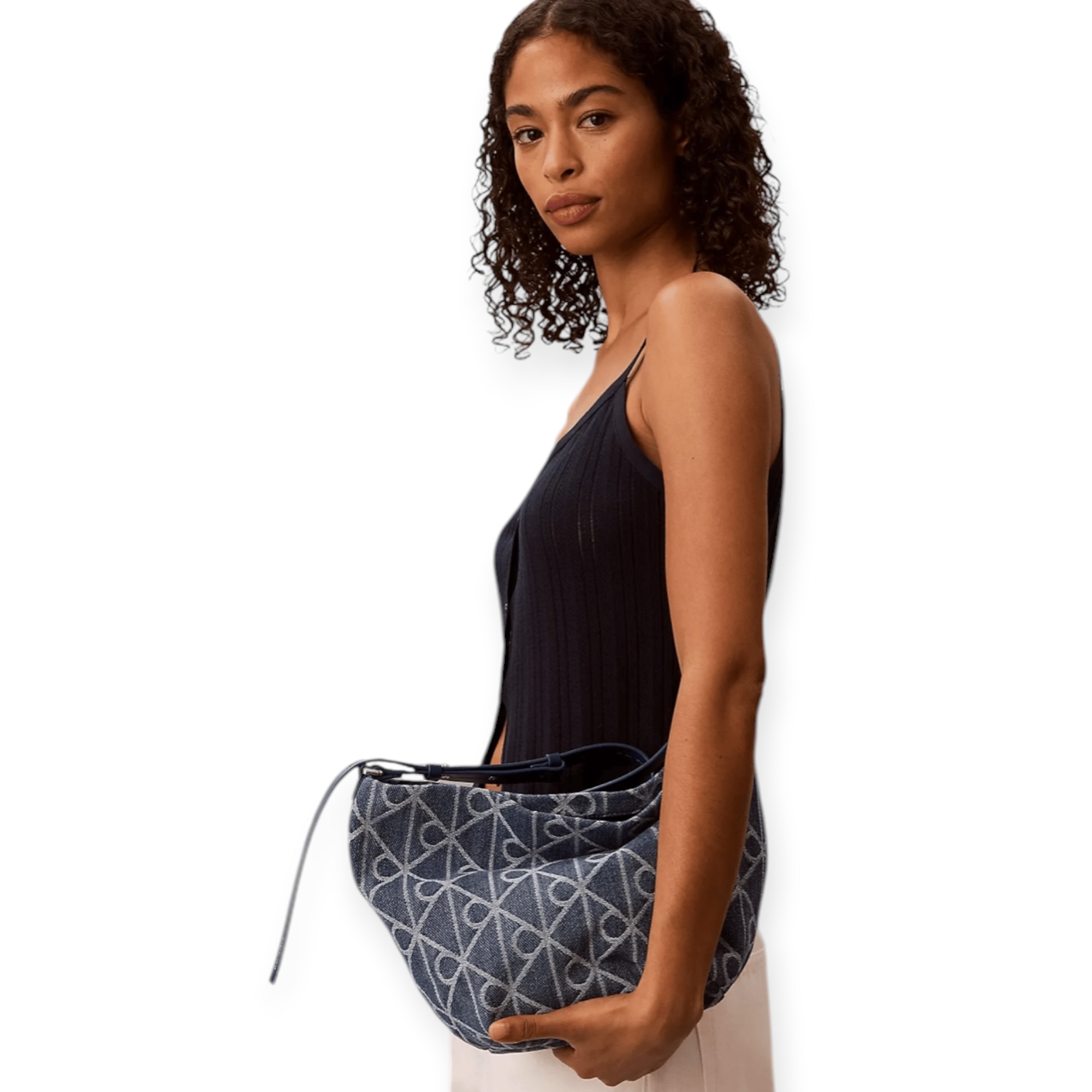 תיק CALVIN KLEIN AOP DENIM BUCKET