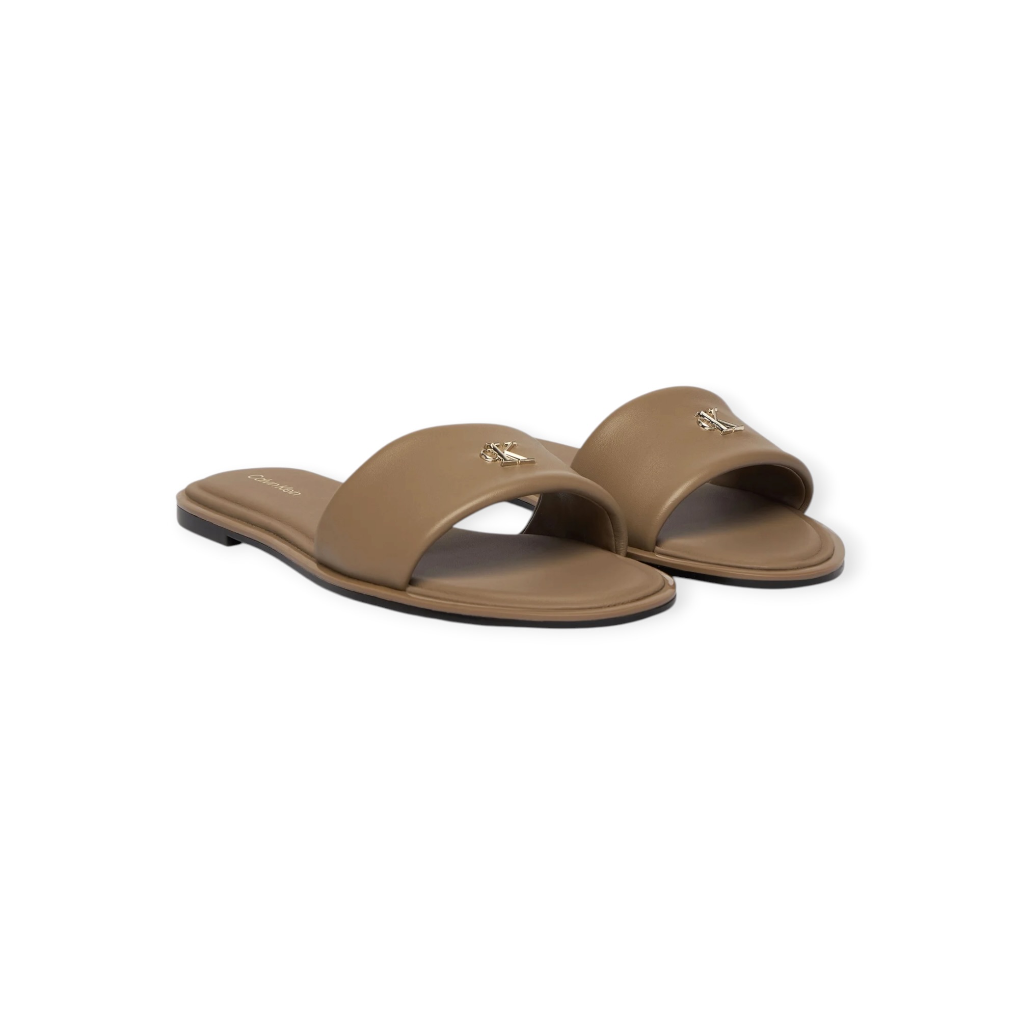 נעלי נשים CALVIN KLEIN FLAT SANDAL LTH