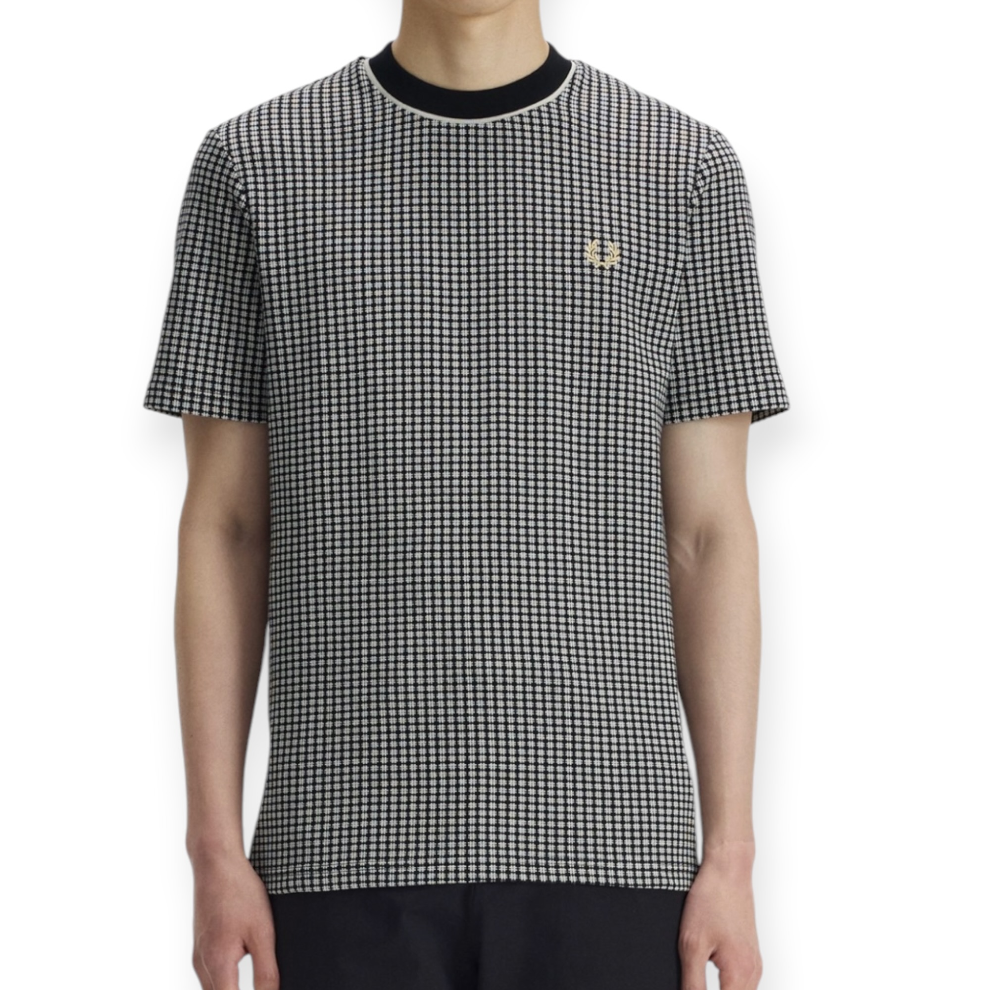 חולצה גברים FRED PERRY CHECKEBOARD TEE SHIRT