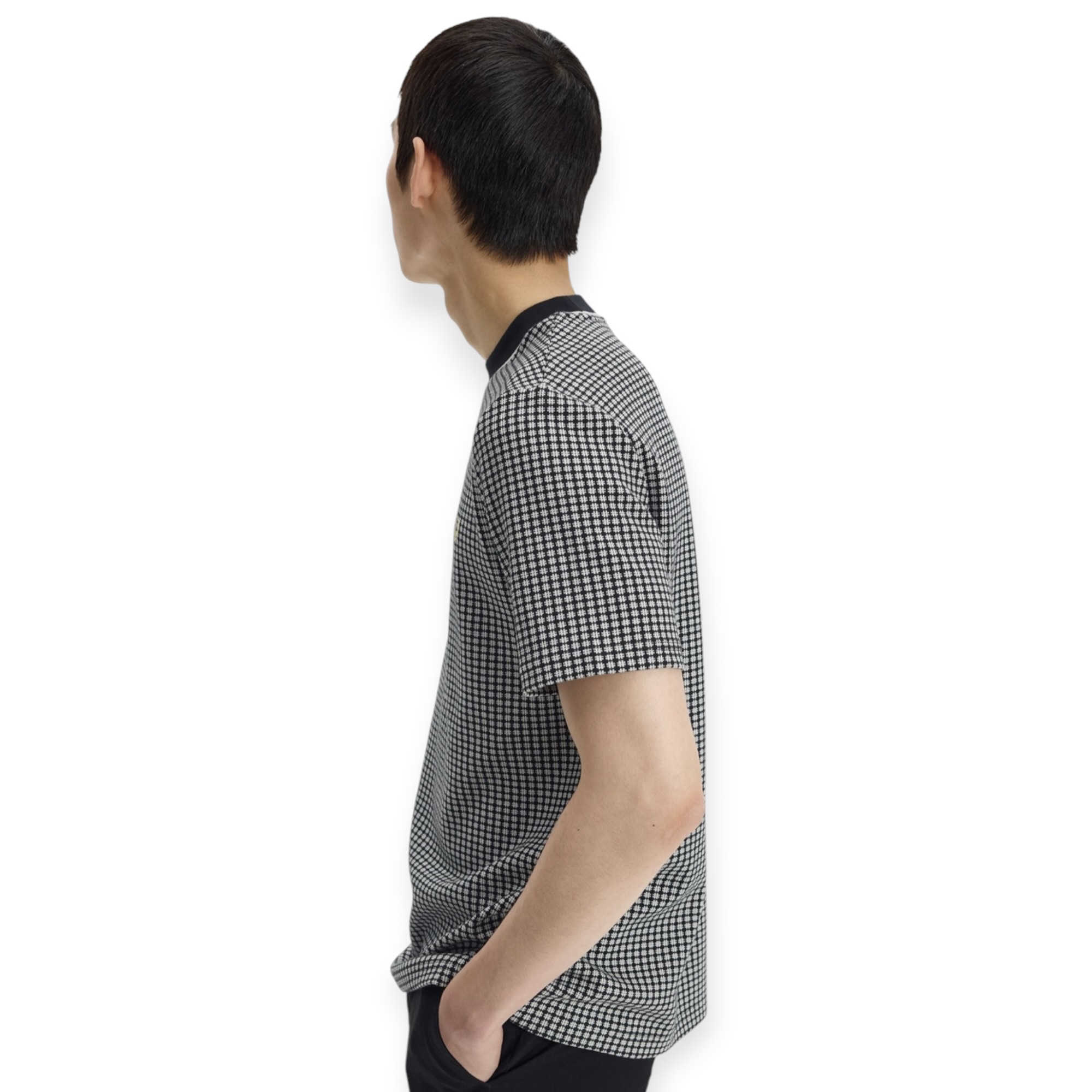 חולצה גברים FRED PERRY CHECKEBOARD TEE SHIRT