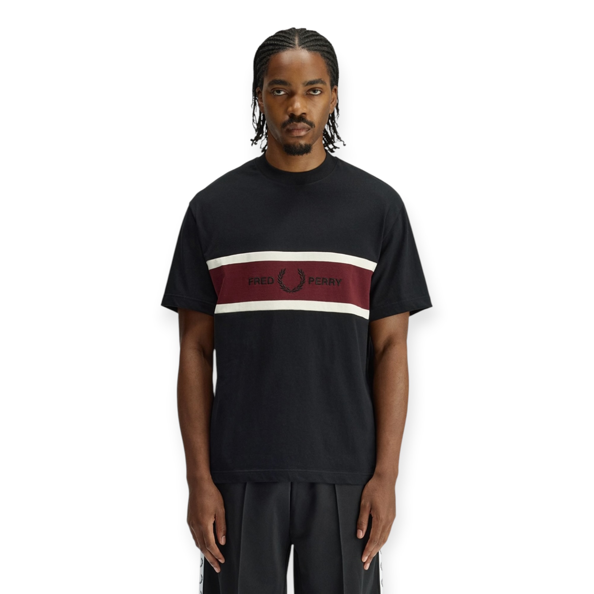 חולצה גברים FRED PERRY EMBROIDRED TEE SHIRT