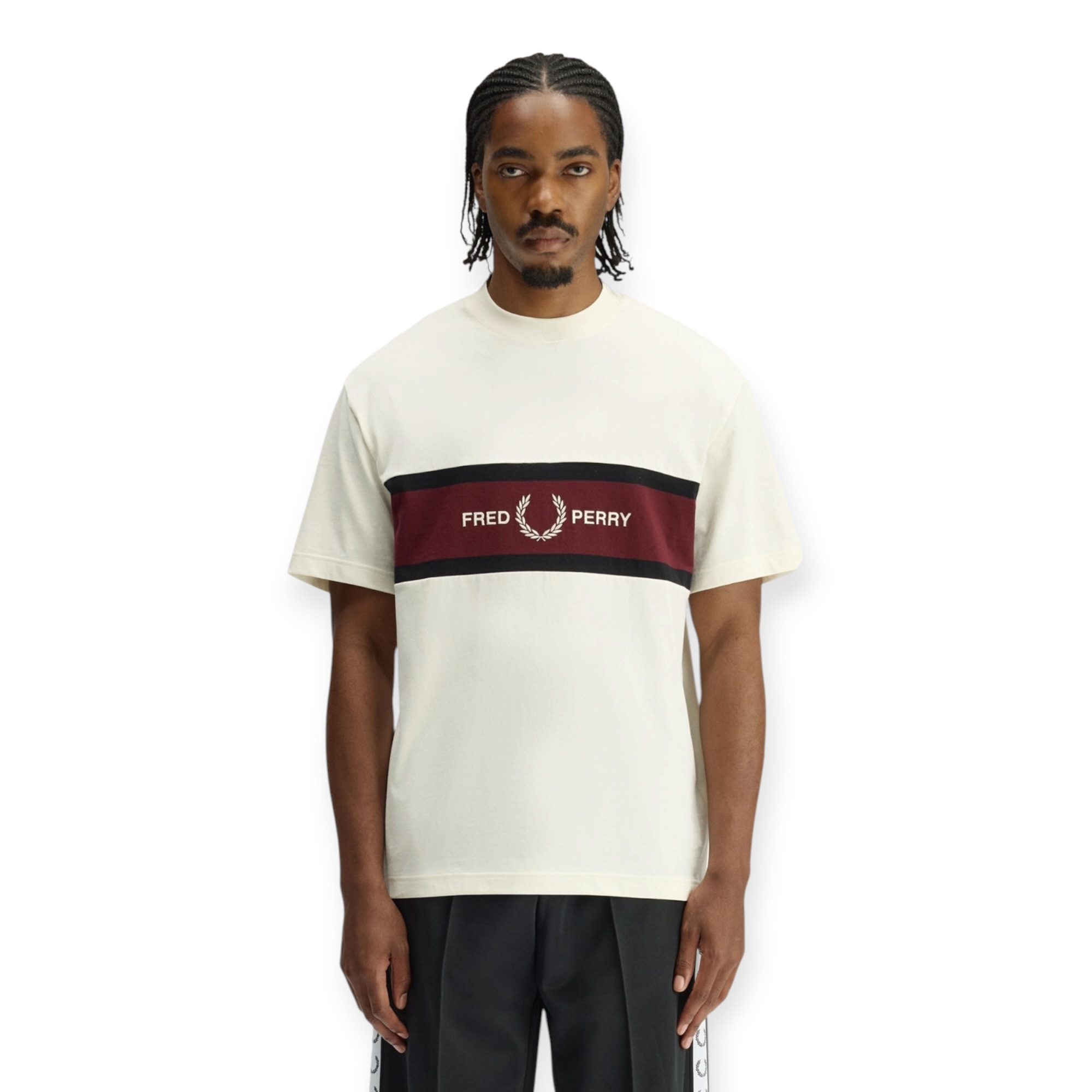 חולצה גברים FRED PERRY EMBROIDRED TEE SHIRT
