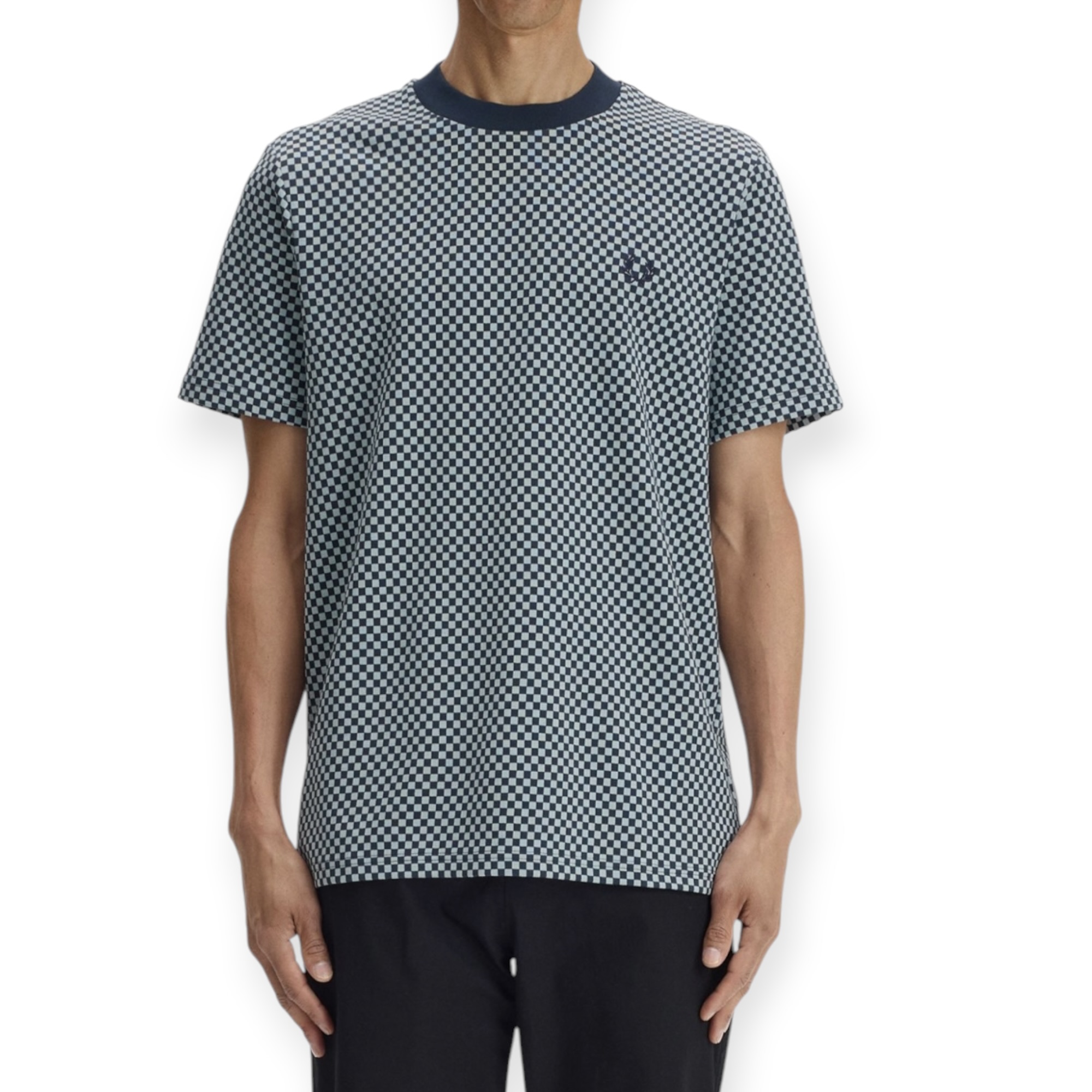 חולצה גברים FRED PERRY CHECKEBOARD TEE SHIRT