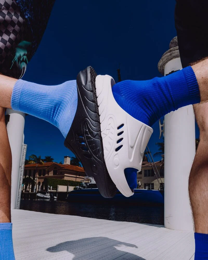 נעלי 38-44 SPRAYGROUND SHARK SLIDE WHITE