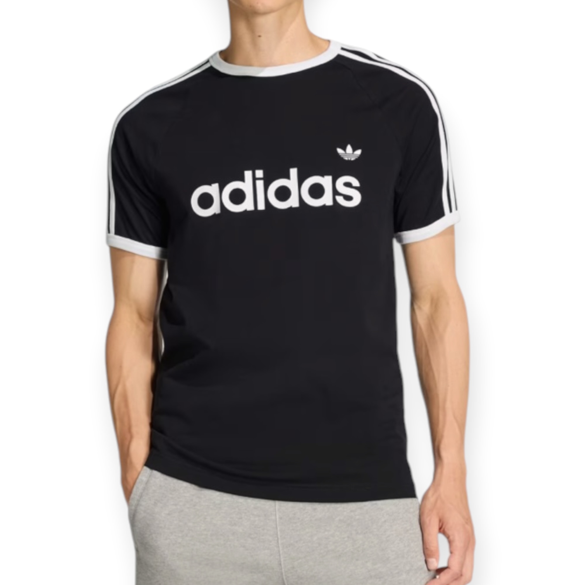 חולצה ADIDAS 3 STRIPES RINGER TEE