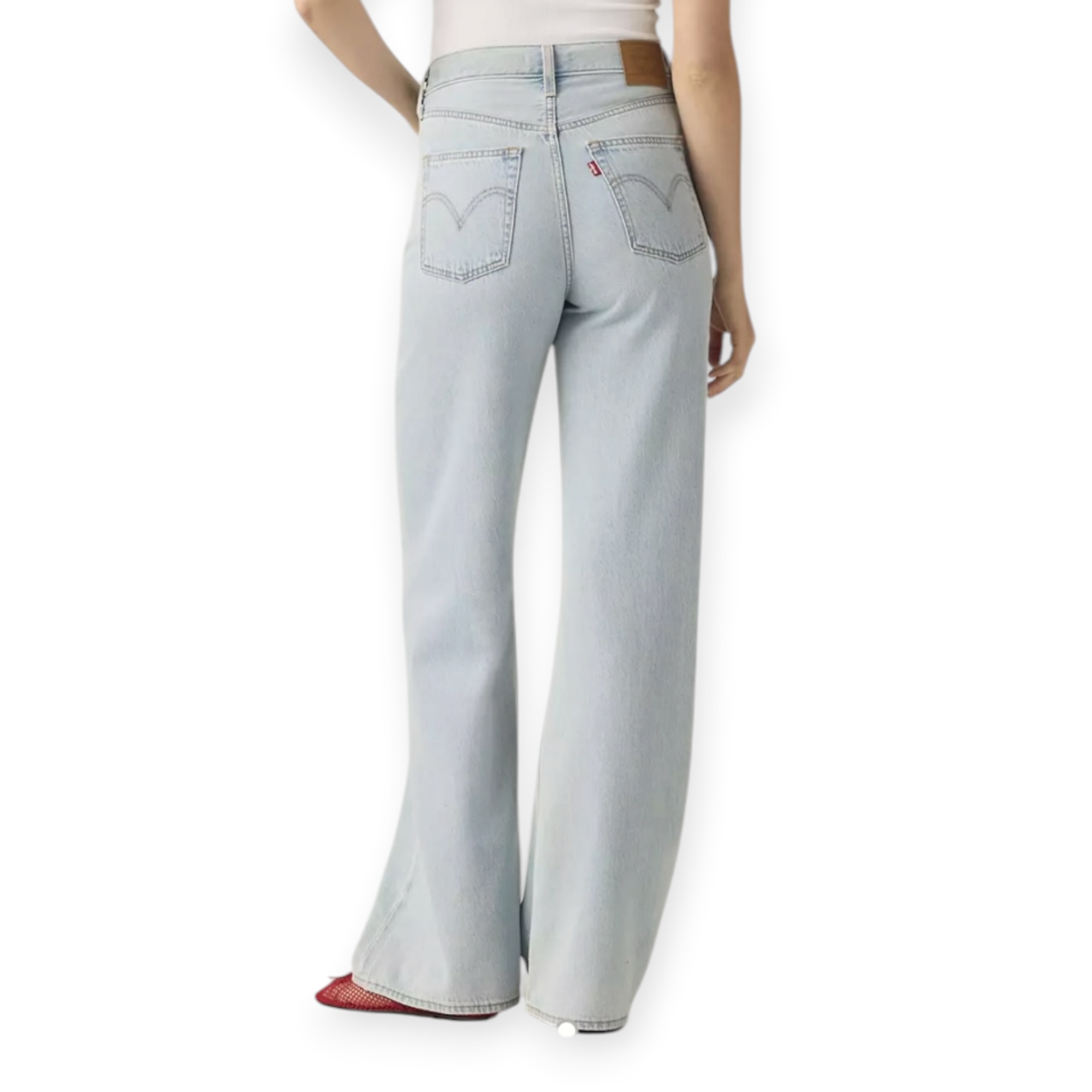 גינס נשים LEVIS RIBCAGE WIDE LEG H223 JEANS